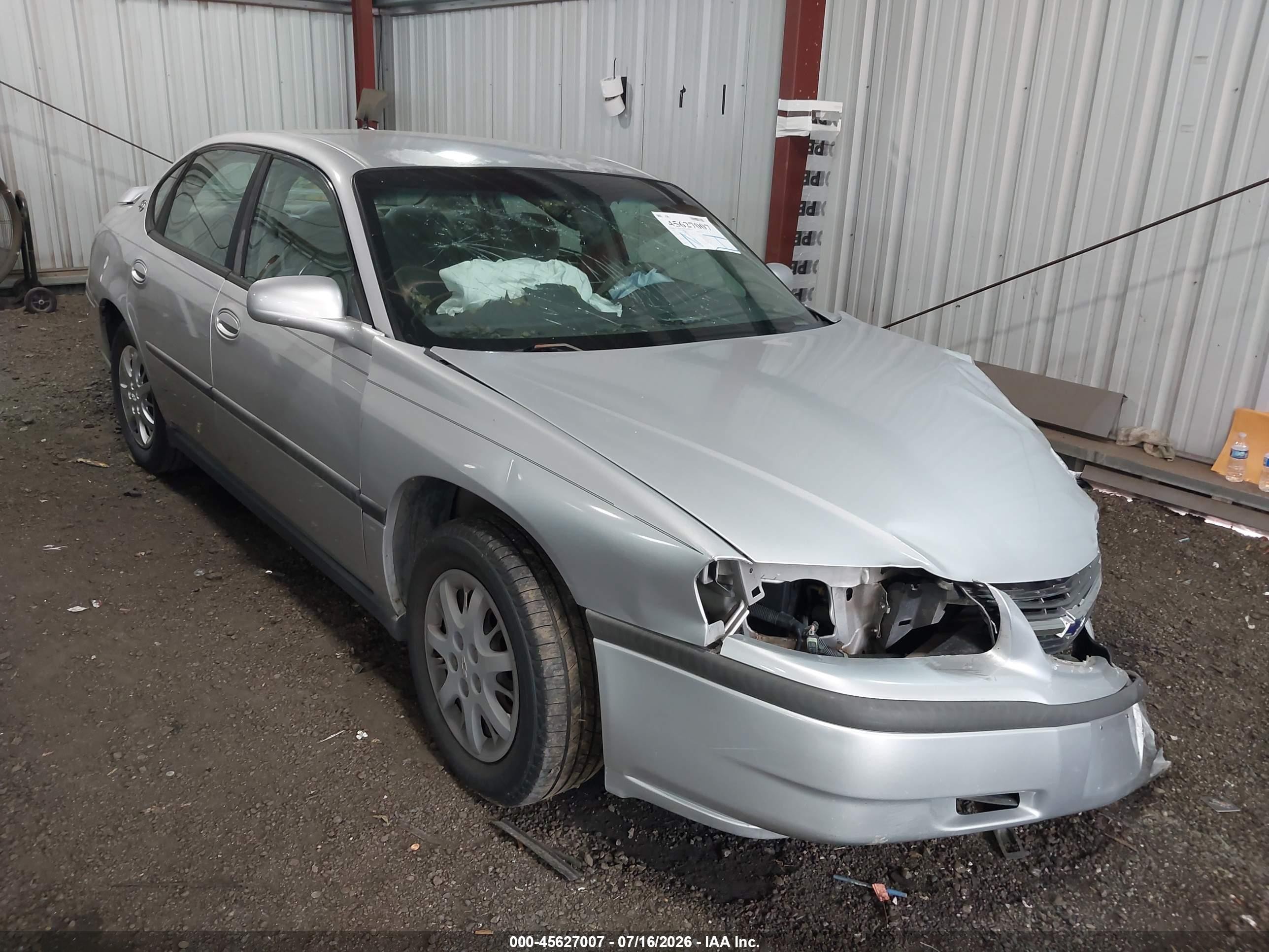 2003 Chevrolet Impala   Gray vin: 2G1WF52E339434222