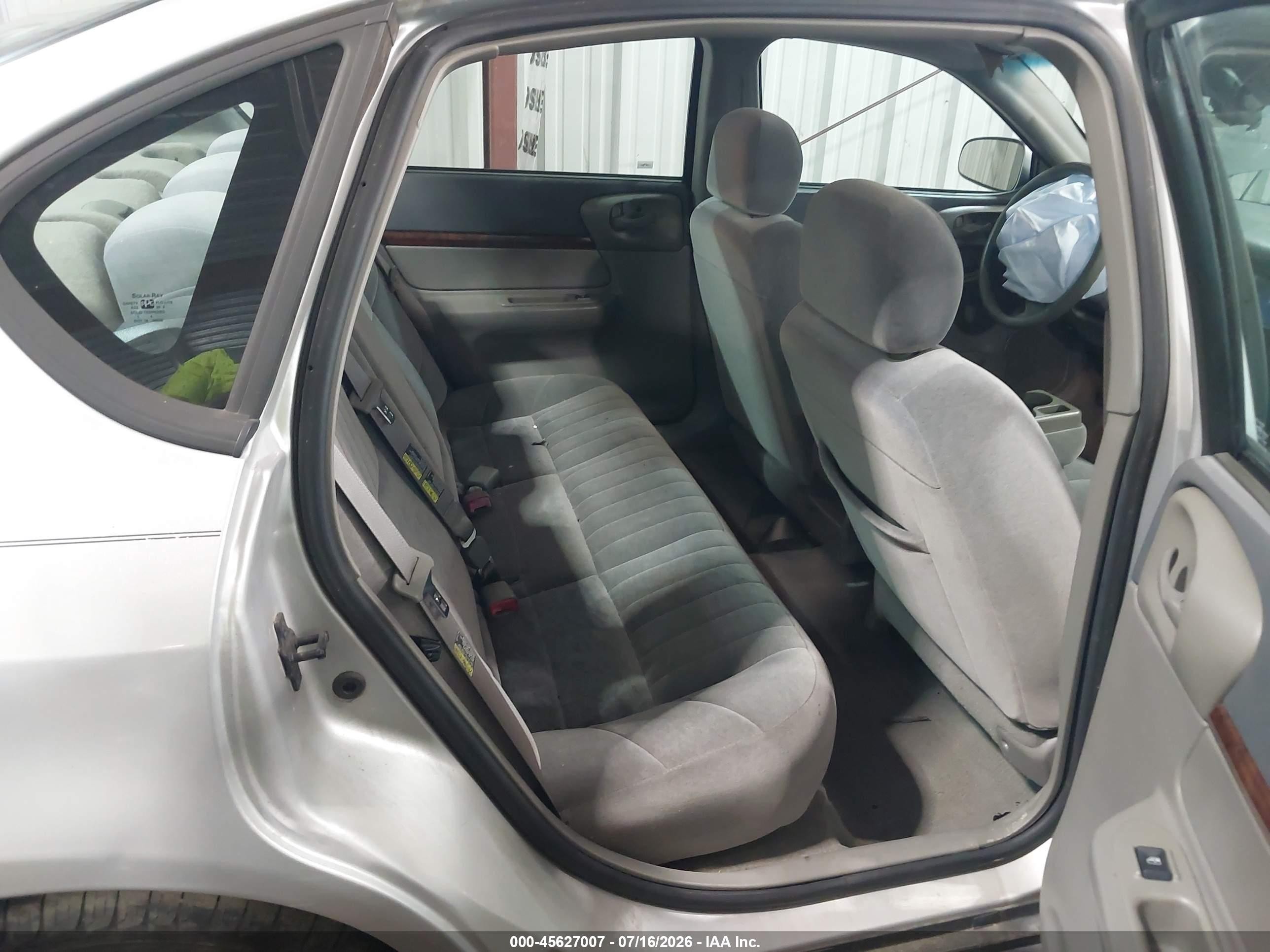 2003 Chevrolet Impala   Серый vin: 2G1WF52E339434222