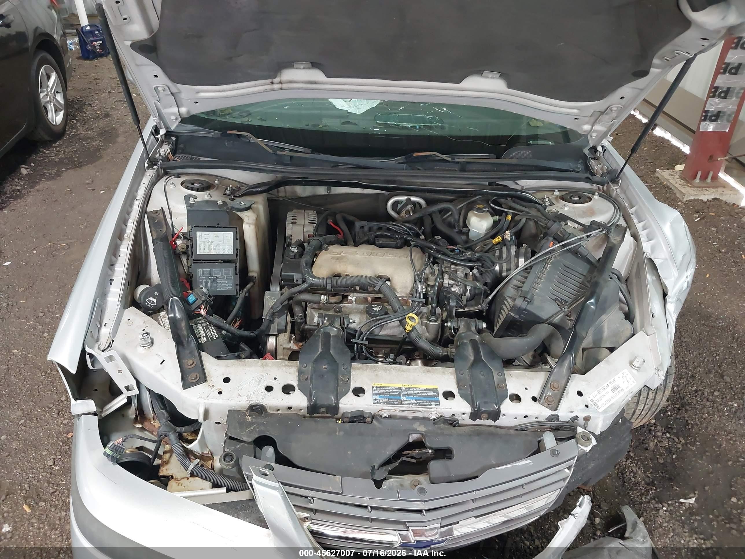 2003 Chevrolet Impala   Серый vin: 2G1WF52E339434222