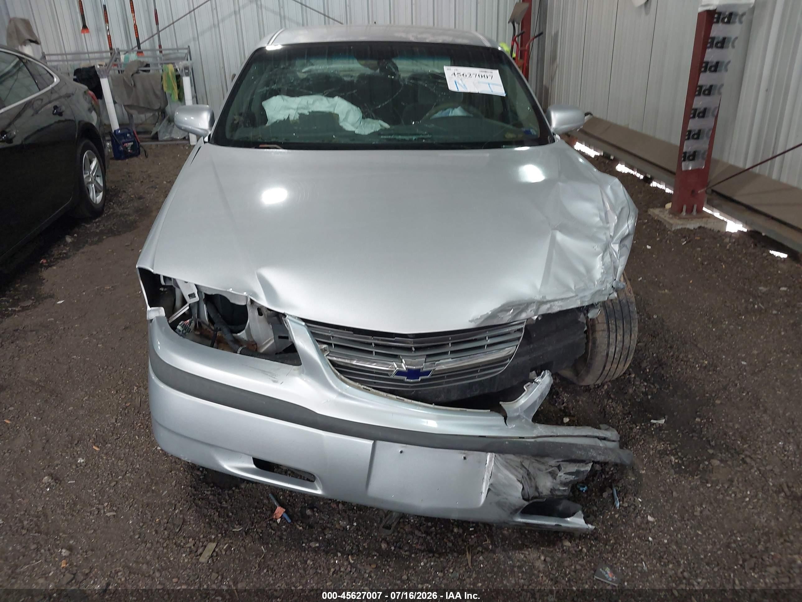 2003 Chevrolet Impala   Серый vin: 2G1WF52E339434222