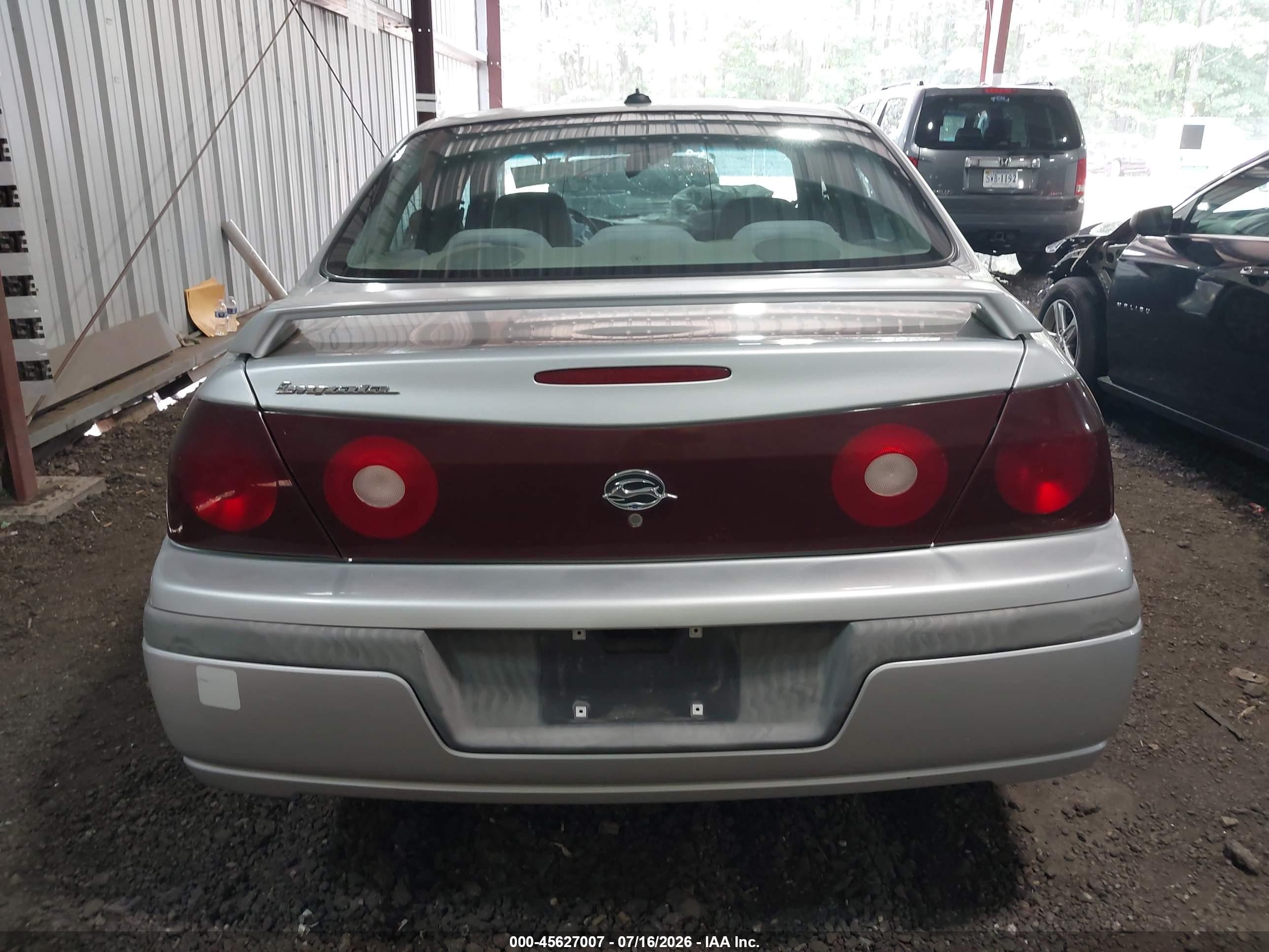 2003 Chevrolet Impala   Серый vin: 2G1WF52E339434222