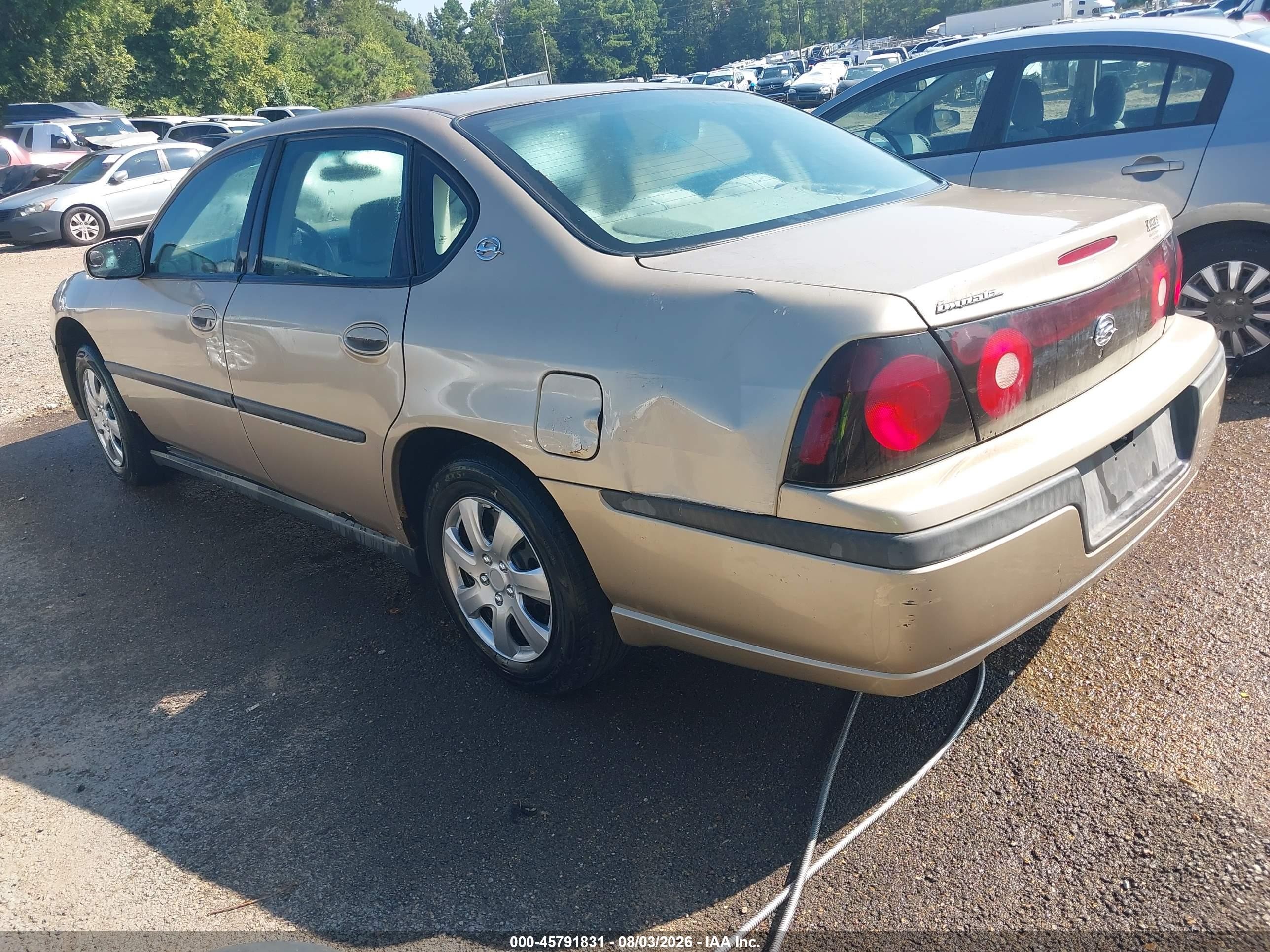 2004 Chevrolet Impala   Brown vin: 2G1WF52E349286154