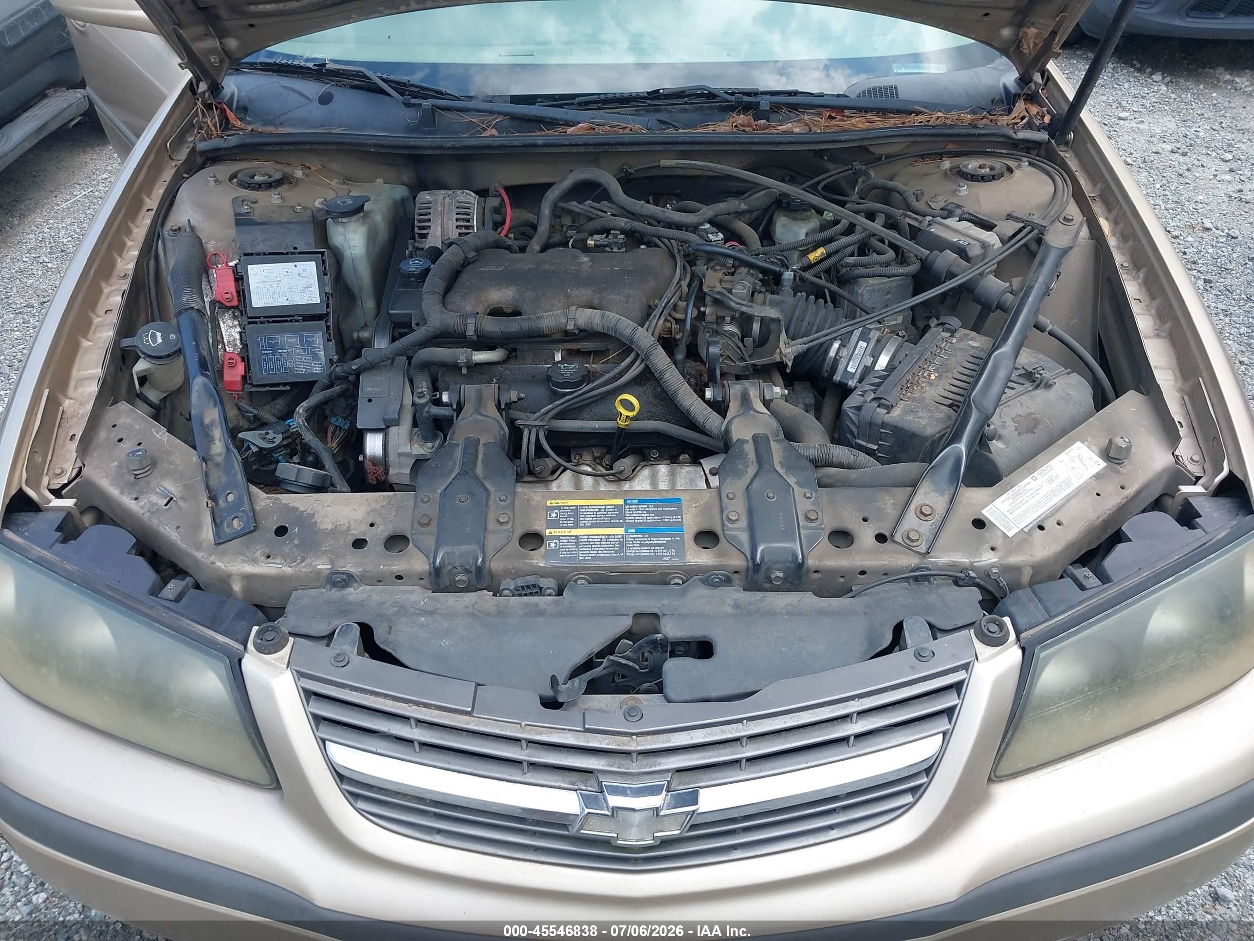 2005 Chevrolet Impala   Коричневый vin: 2G1WF52E359109525