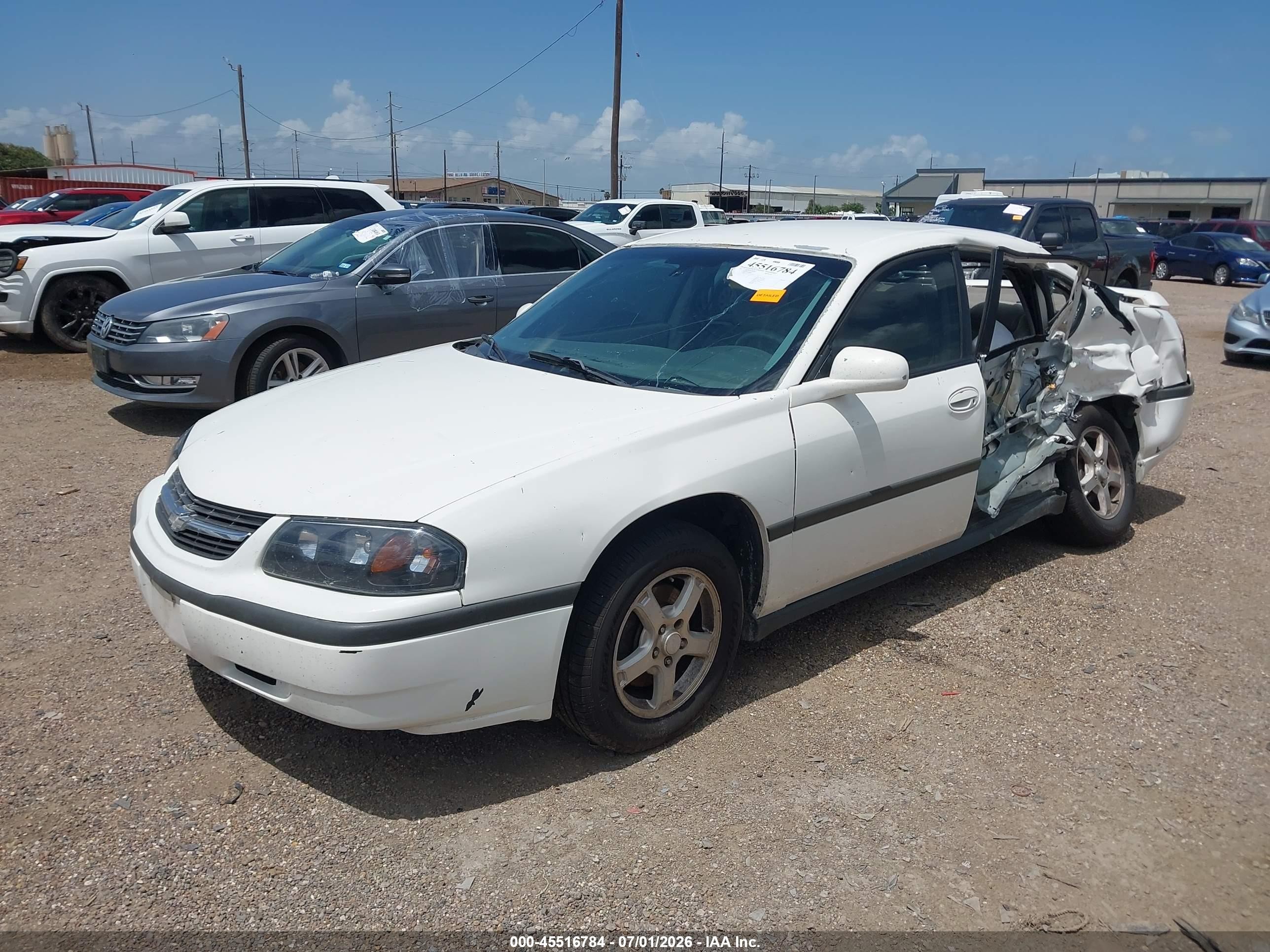 2005 Chevrolet Impala   White vin: 2G1WF52E359205641