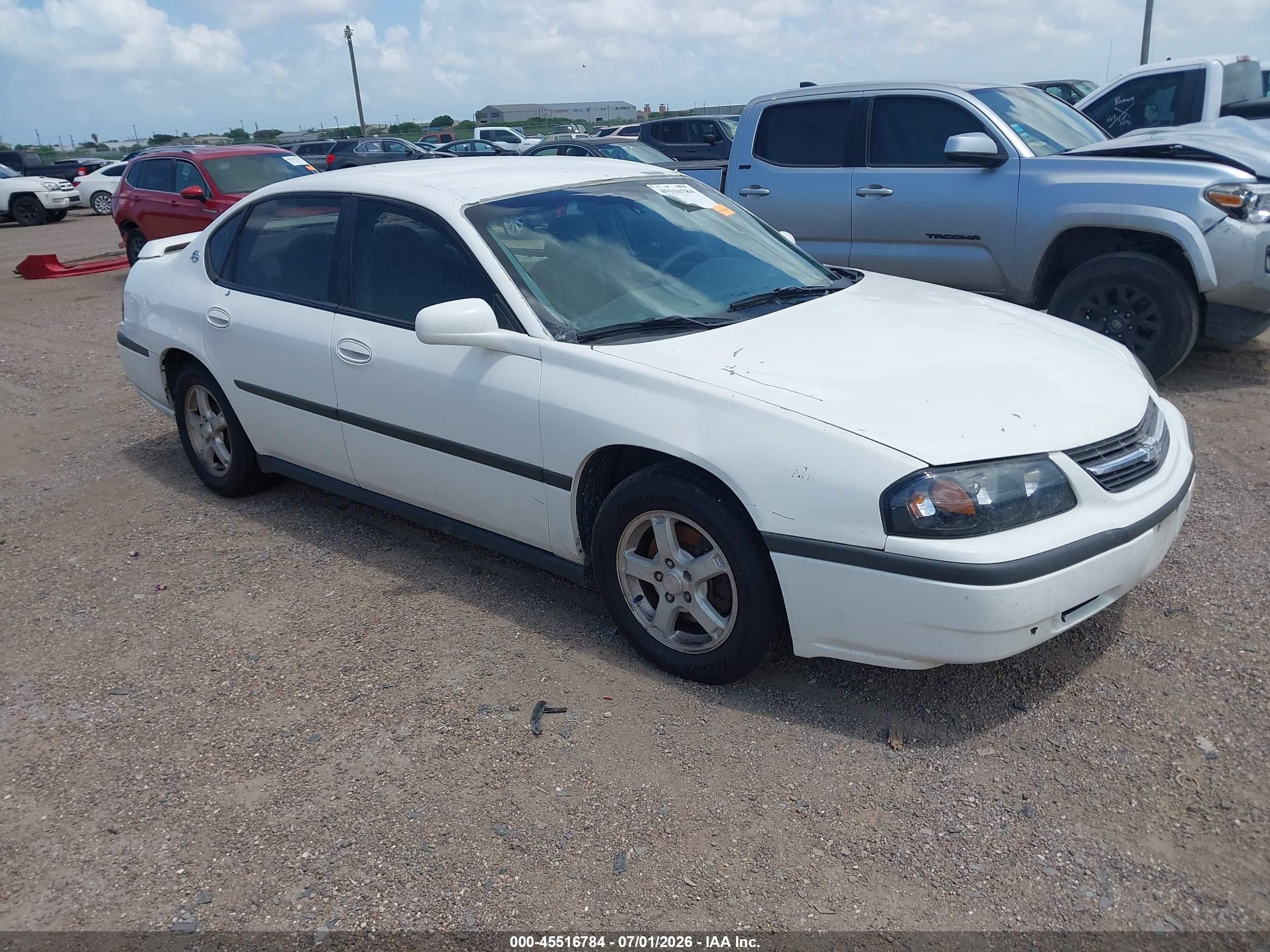 2005 Chevrolet Impala   White vin: 2G1WF52E359205641