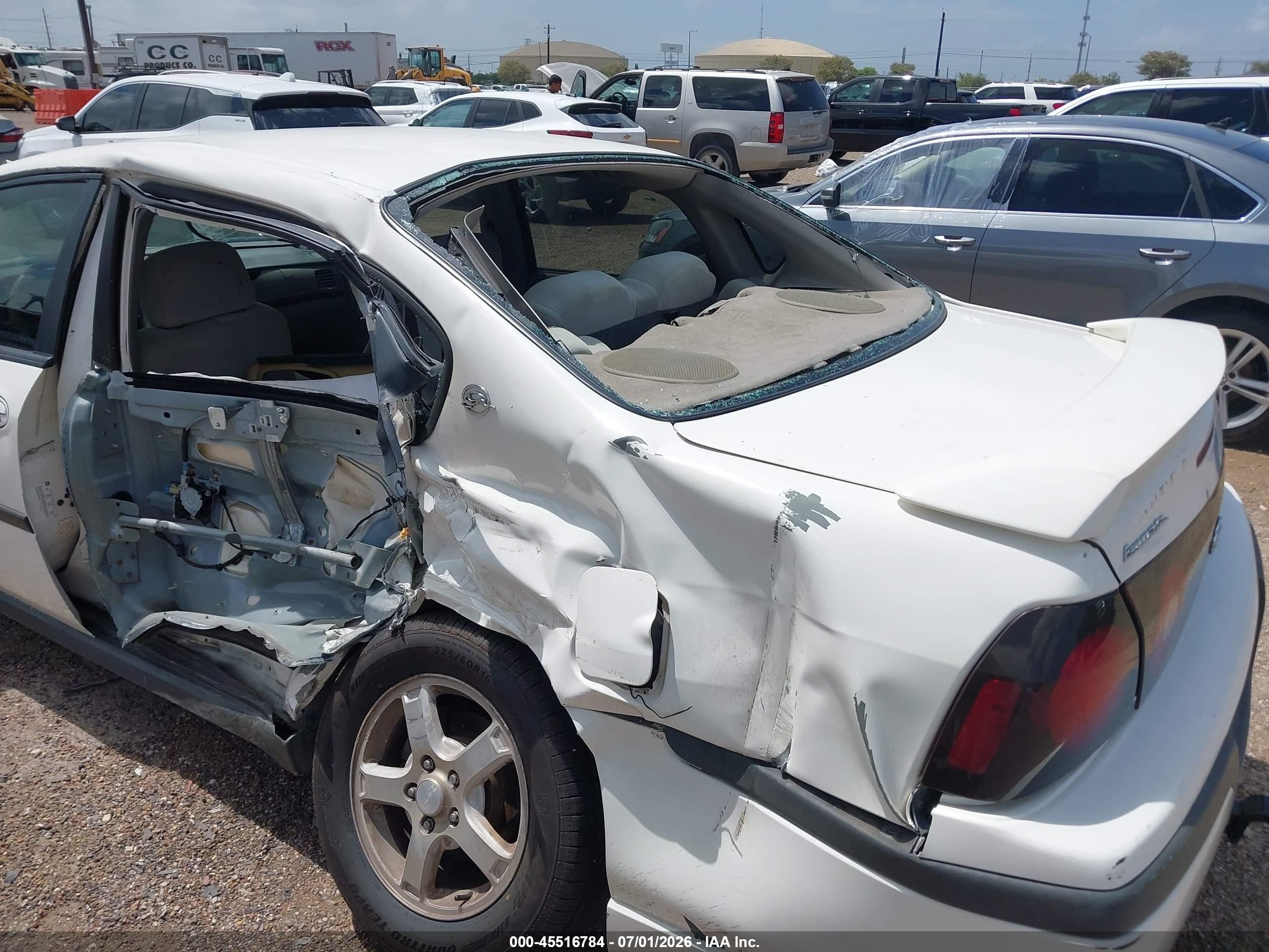 2005 Chevrolet Impala   White vin: 2G1WF52E359205641