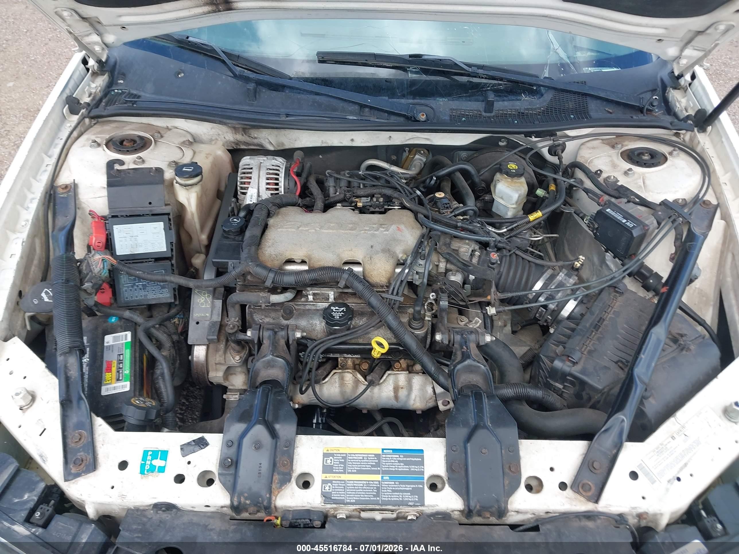 2005 Chevrolet Impala   White vin: 2G1WF52E359205641