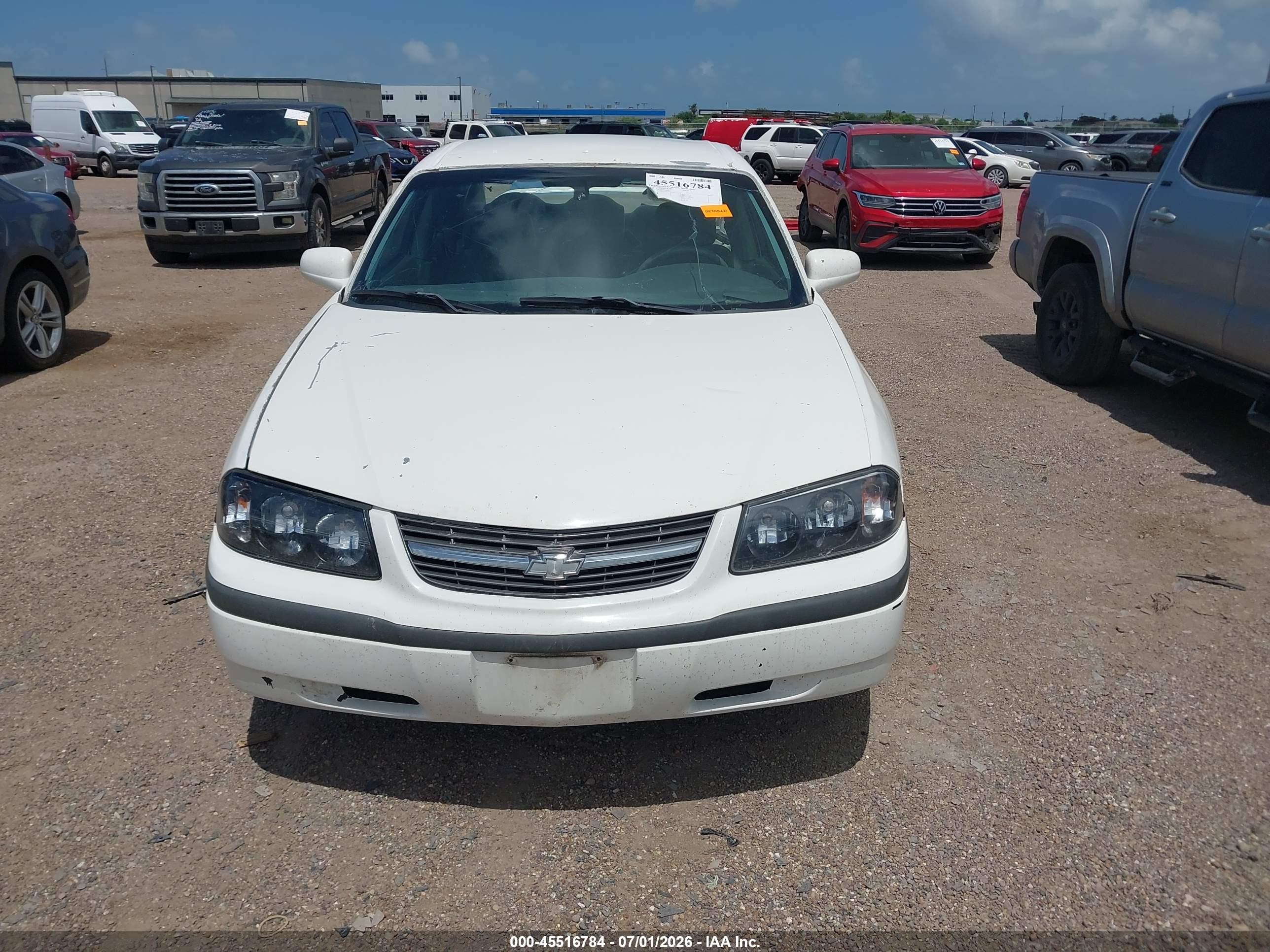 2005 Chevrolet Impala   White vin: 2G1WF52E359205641