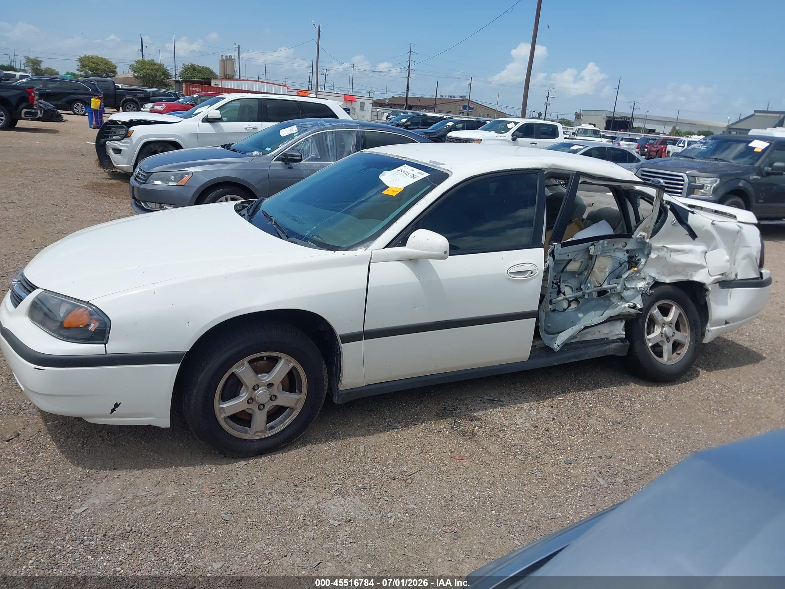 2005 Chevrolet Impala   White vin: 2G1WF52E359205641