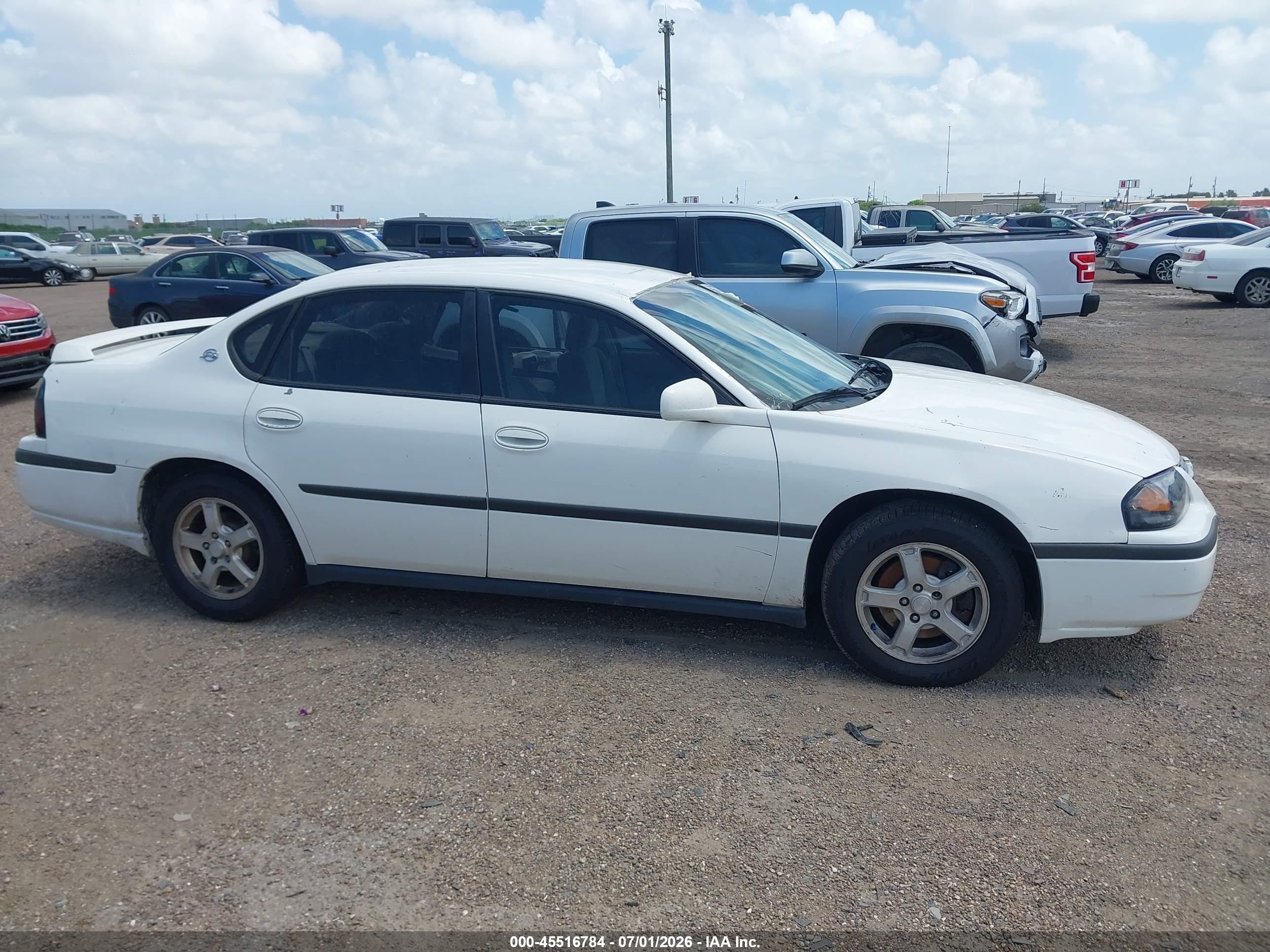 2005 Chevrolet Impala   White vin: 2G1WF52E359205641