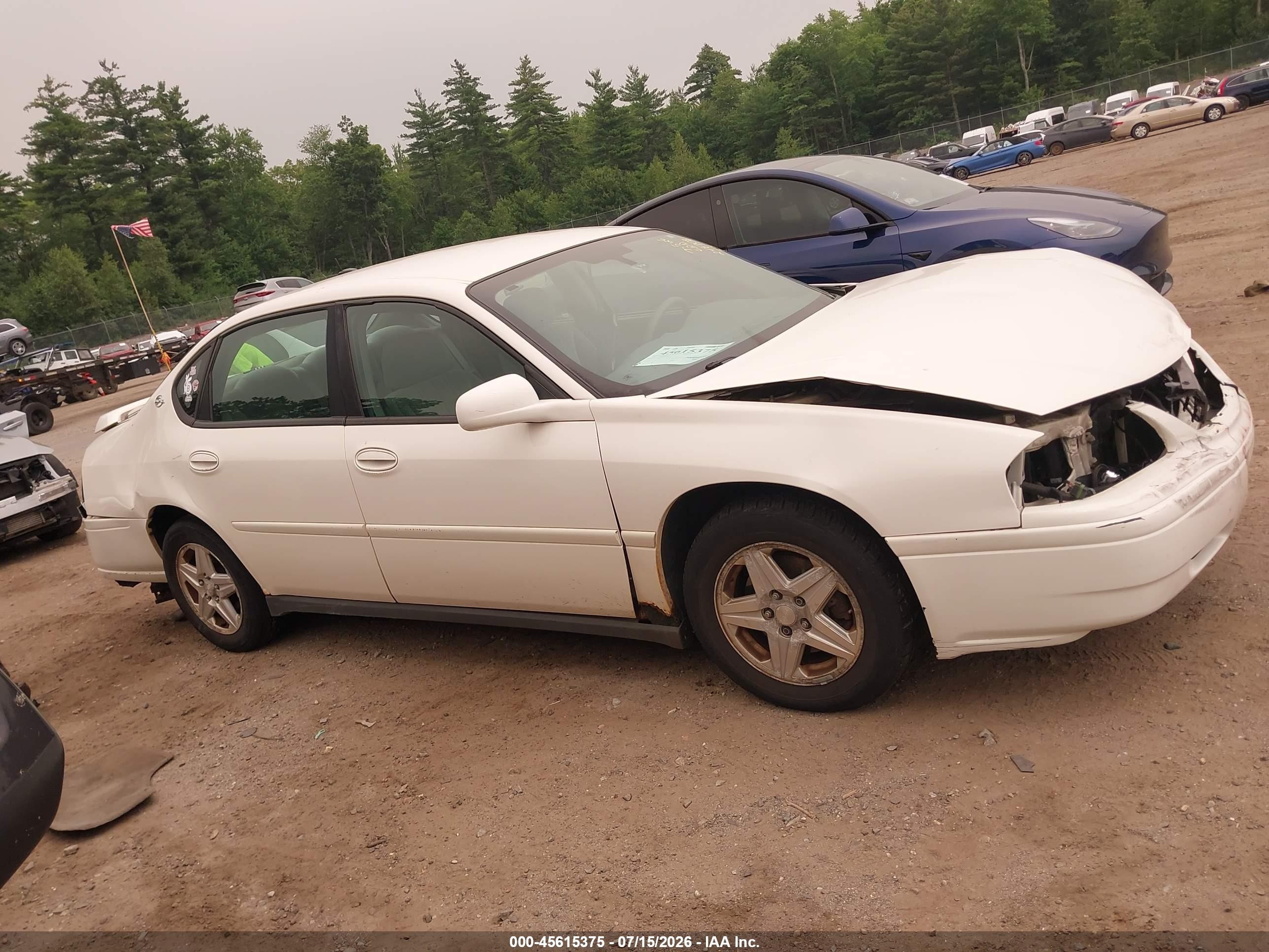 2005 Chevrolet Impala   White vin: 2G1WF52E359333295
