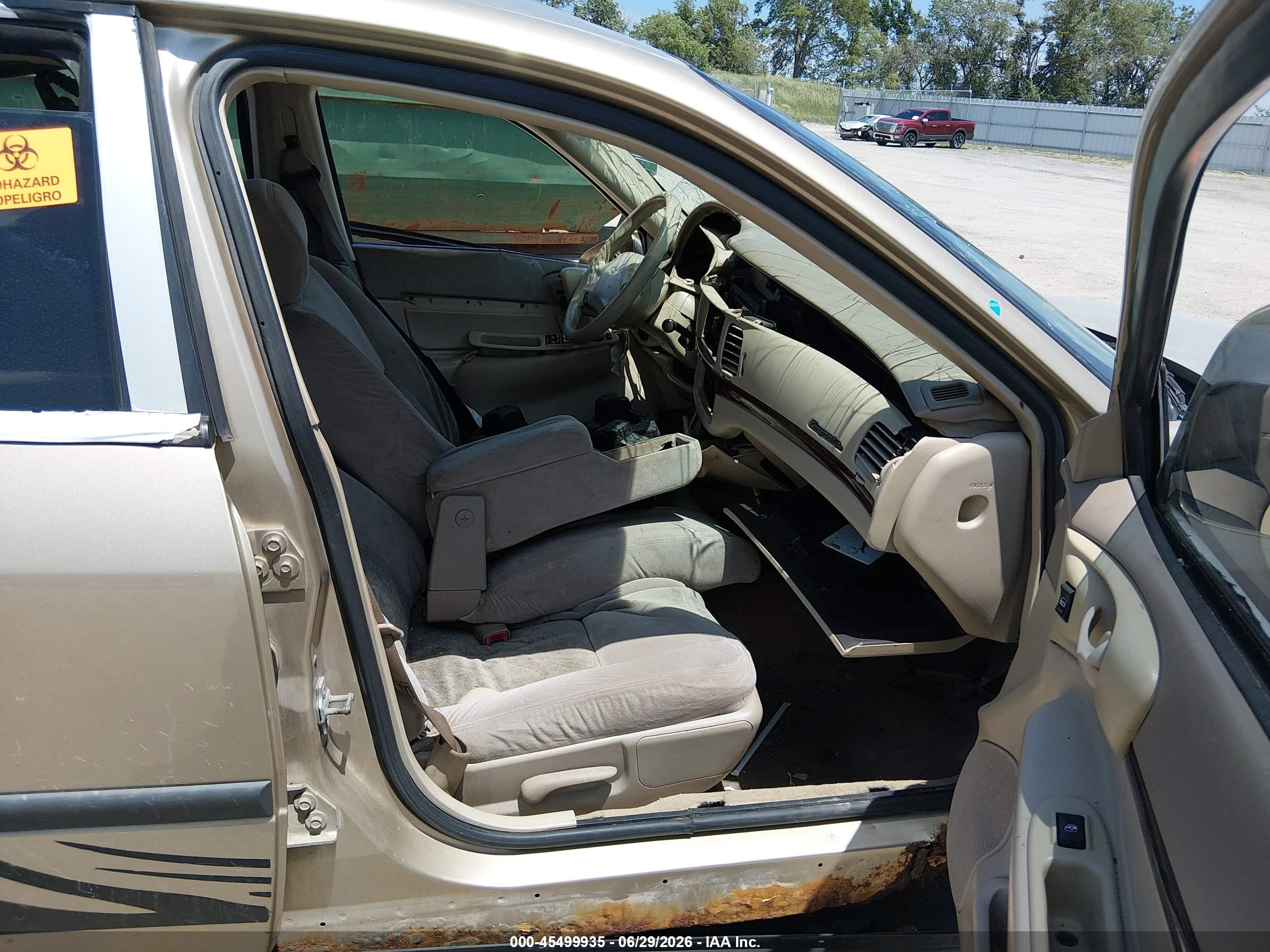2005 Chevrolet Impala   Beige vin: 2G1WF52E359360559