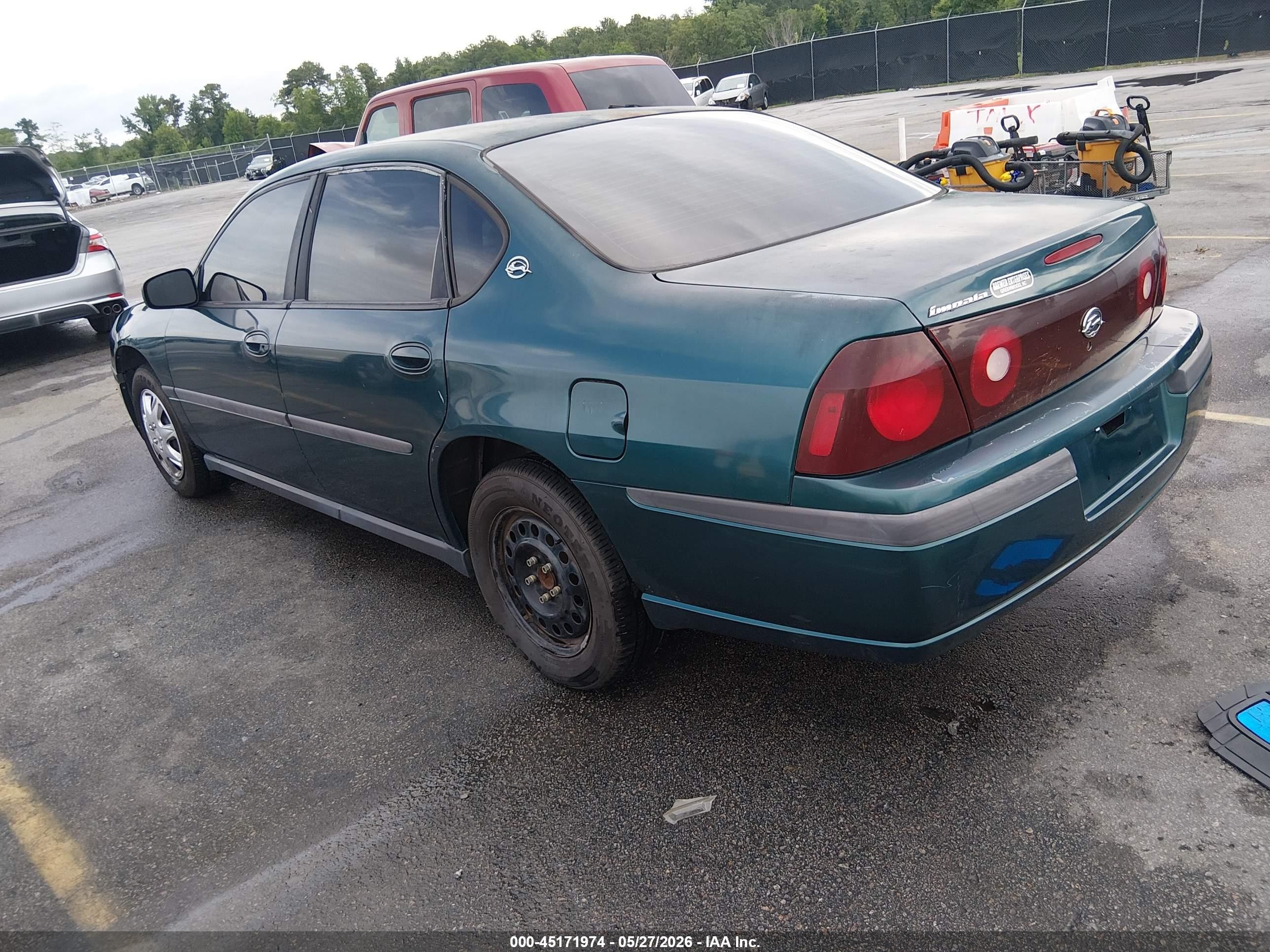 2000 Chevrolet Impala   Зеленый vin: 2G1WF52E3Y9149401