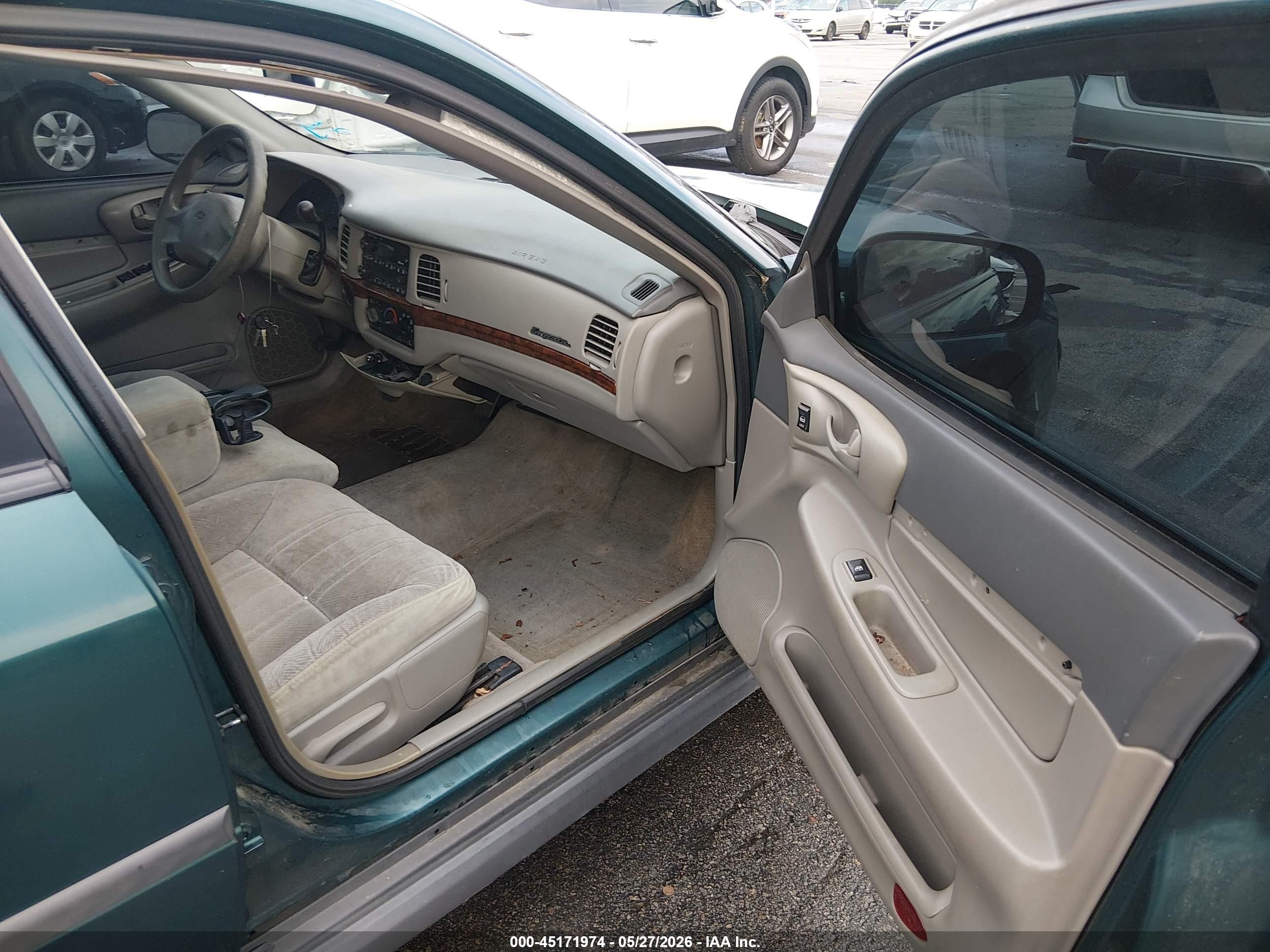 2000 Chevrolet Impala   Зеленый vin: 2G1WF52E3Y9149401