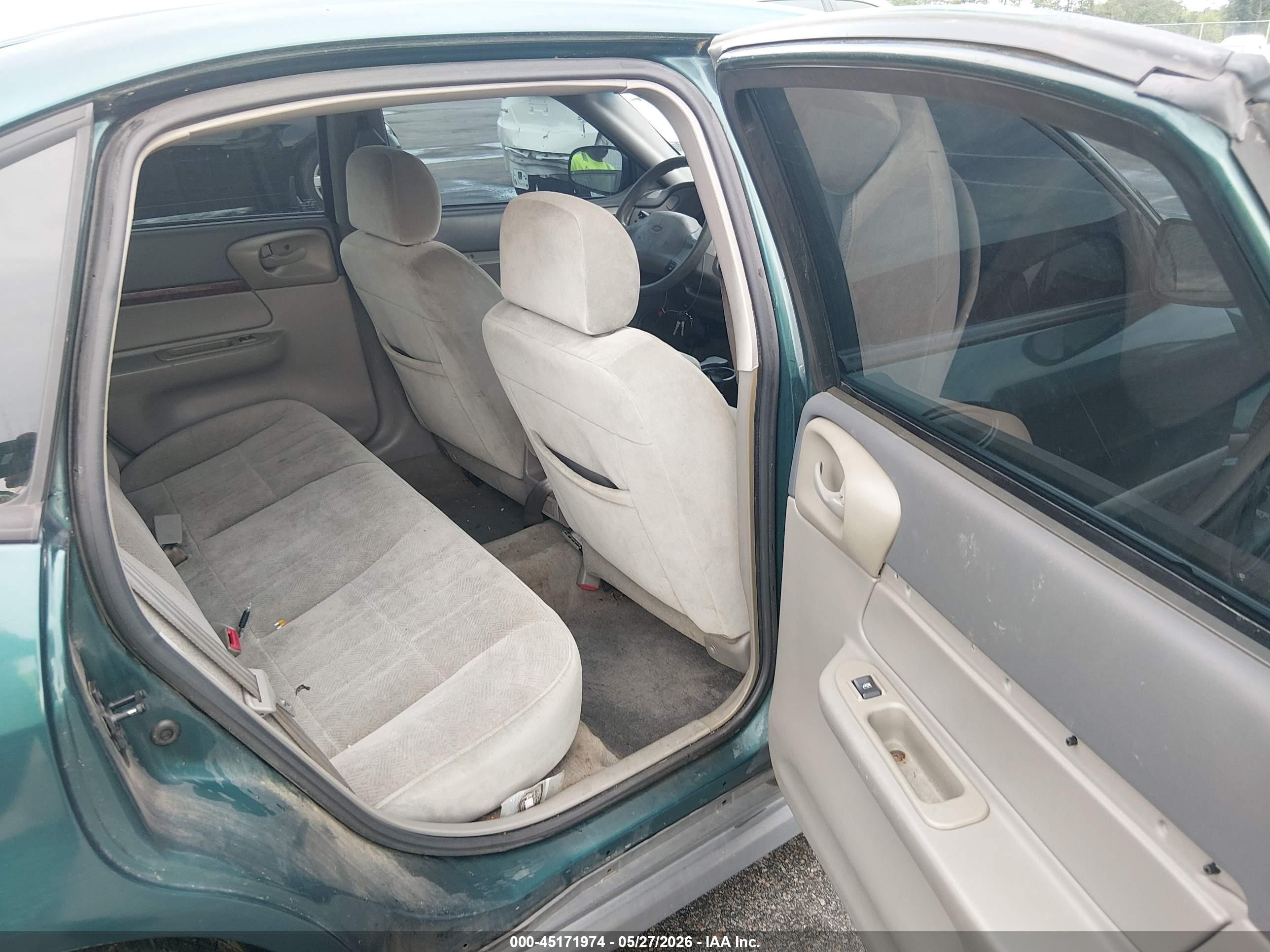 2000 Chevrolet Impala   Зеленый vin: 2G1WF52E3Y9149401