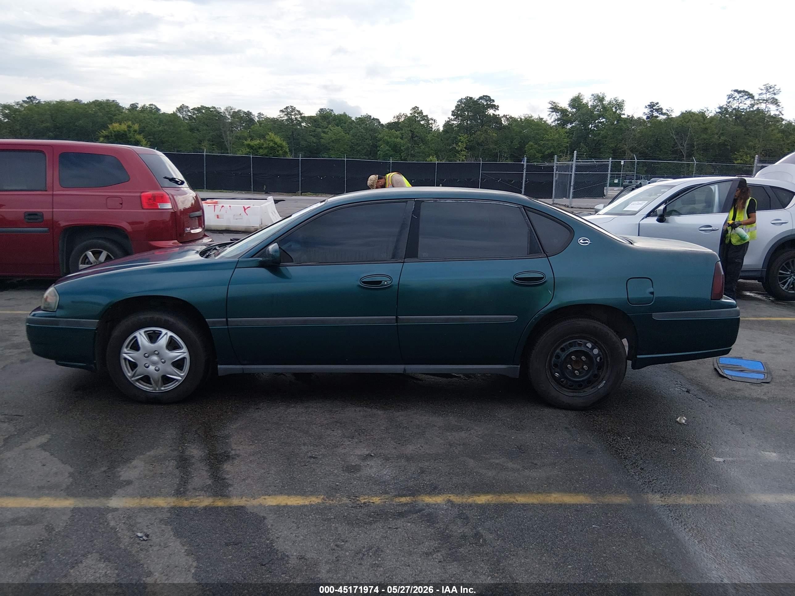2000 Chevrolet Impala   Зеленый vin: 2G1WF52E3Y9149401