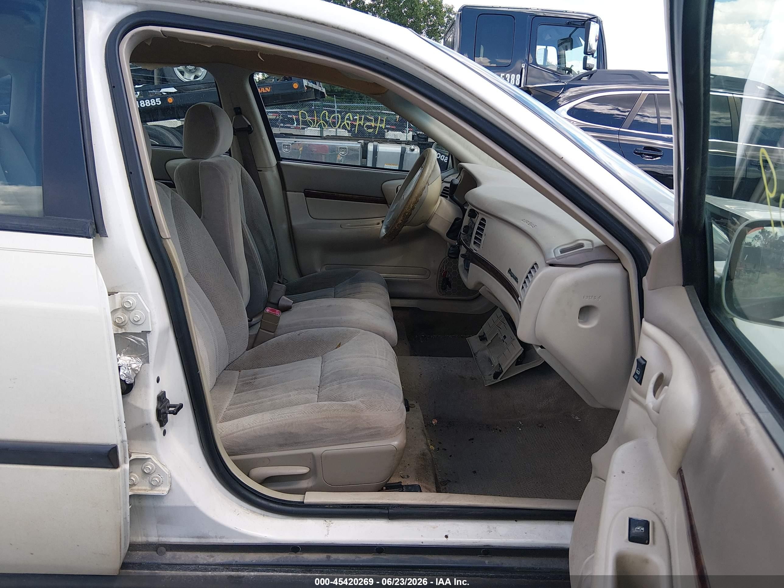 2002 Chevrolet Impala   White vin: 2G1WF52E429174850
