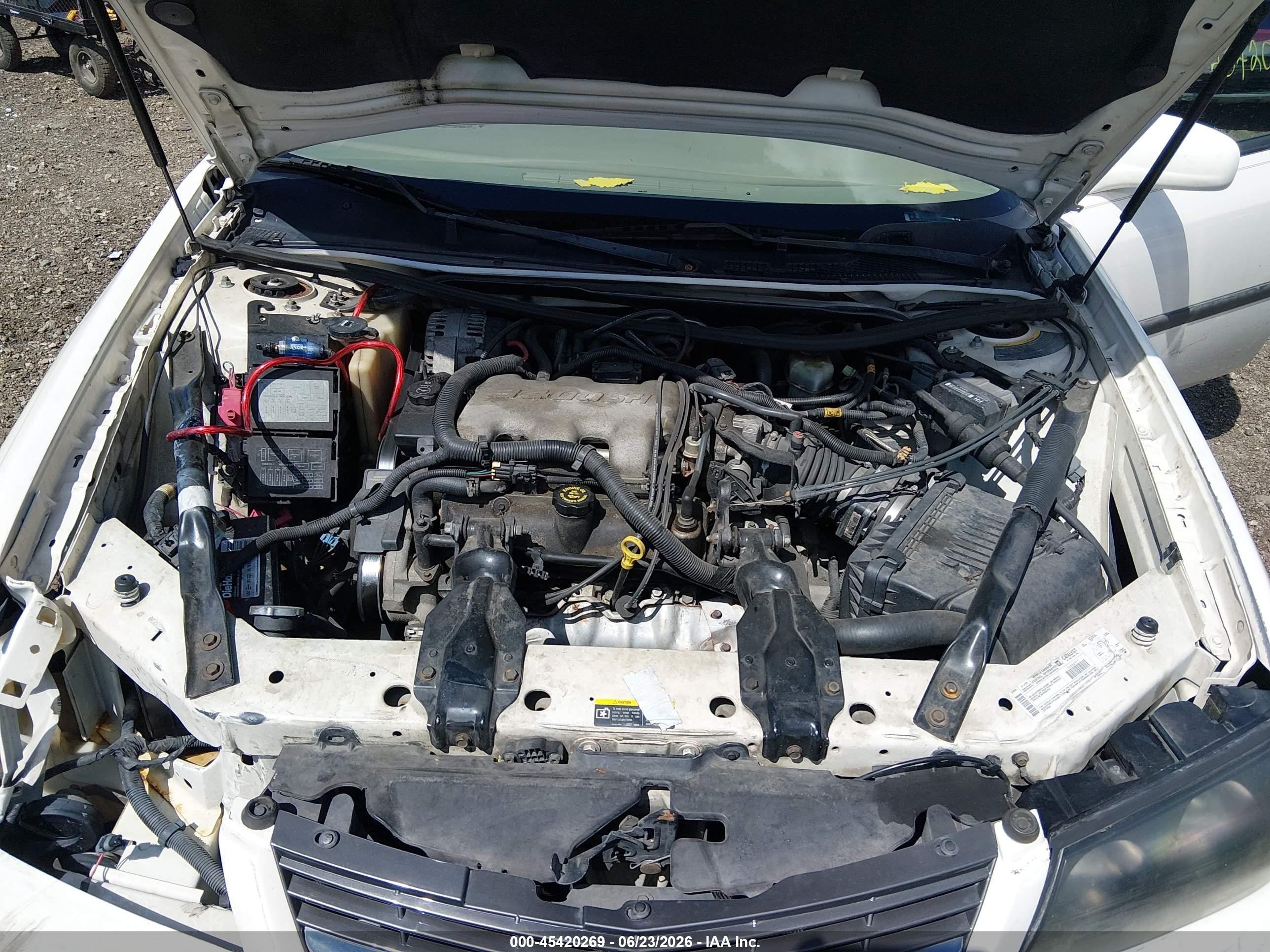 2002 Chevrolet Impala   White vin: 2G1WF52E429174850