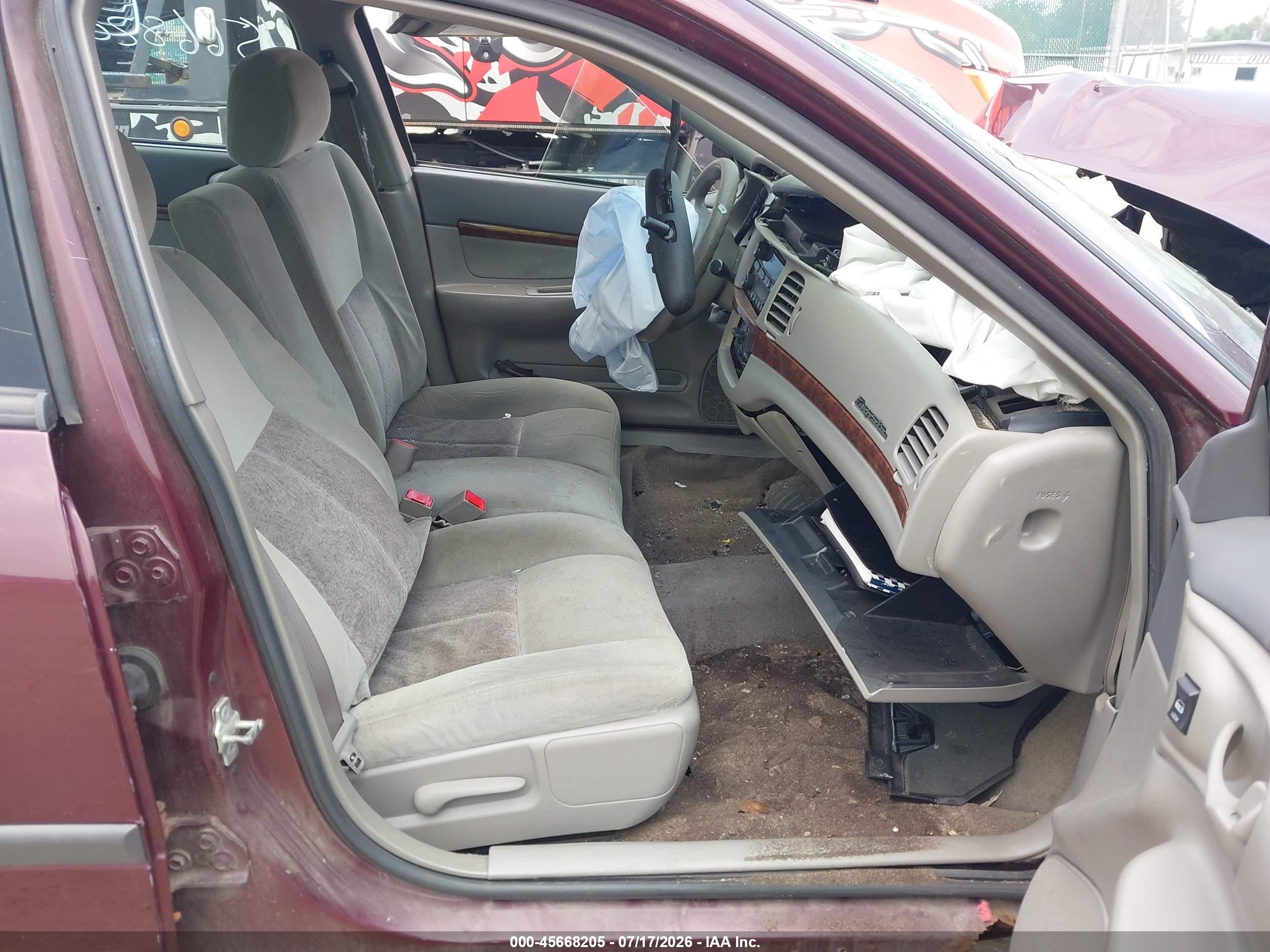 2004 Chevrolet Impala   Burgundy vin: 2G1WF52E449280430