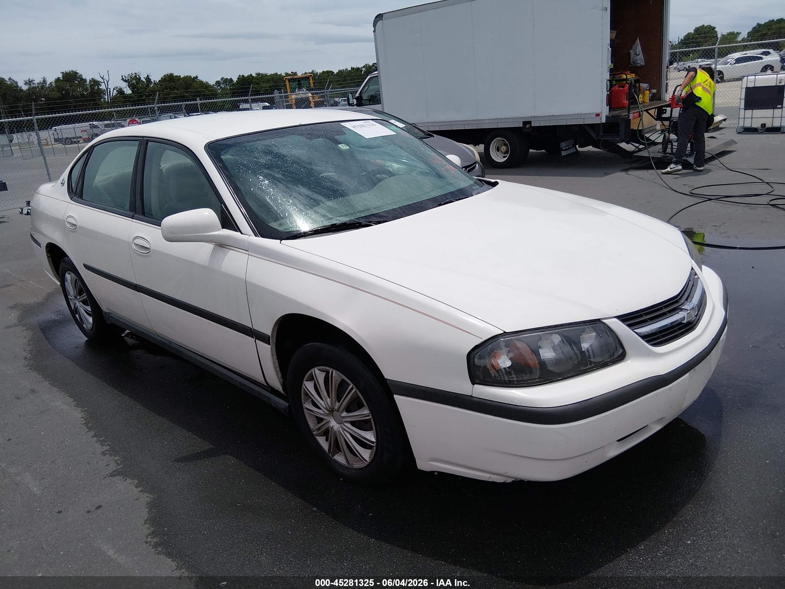 2005 Chevrolet Impala   White vin: 2G1WF52E459130321