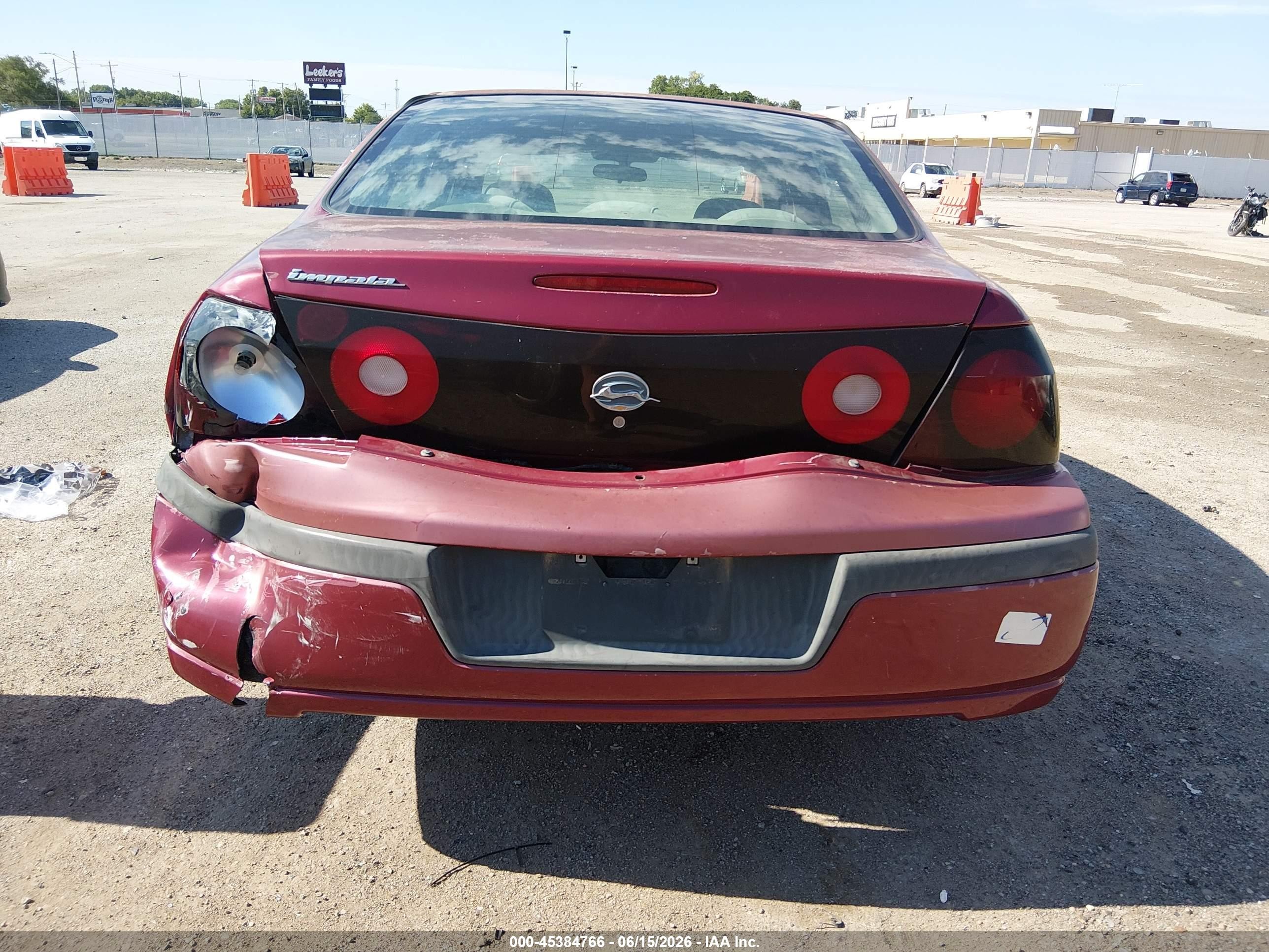 2005 Chevrolet Impala   Red vin: 2G1WF52E459257764