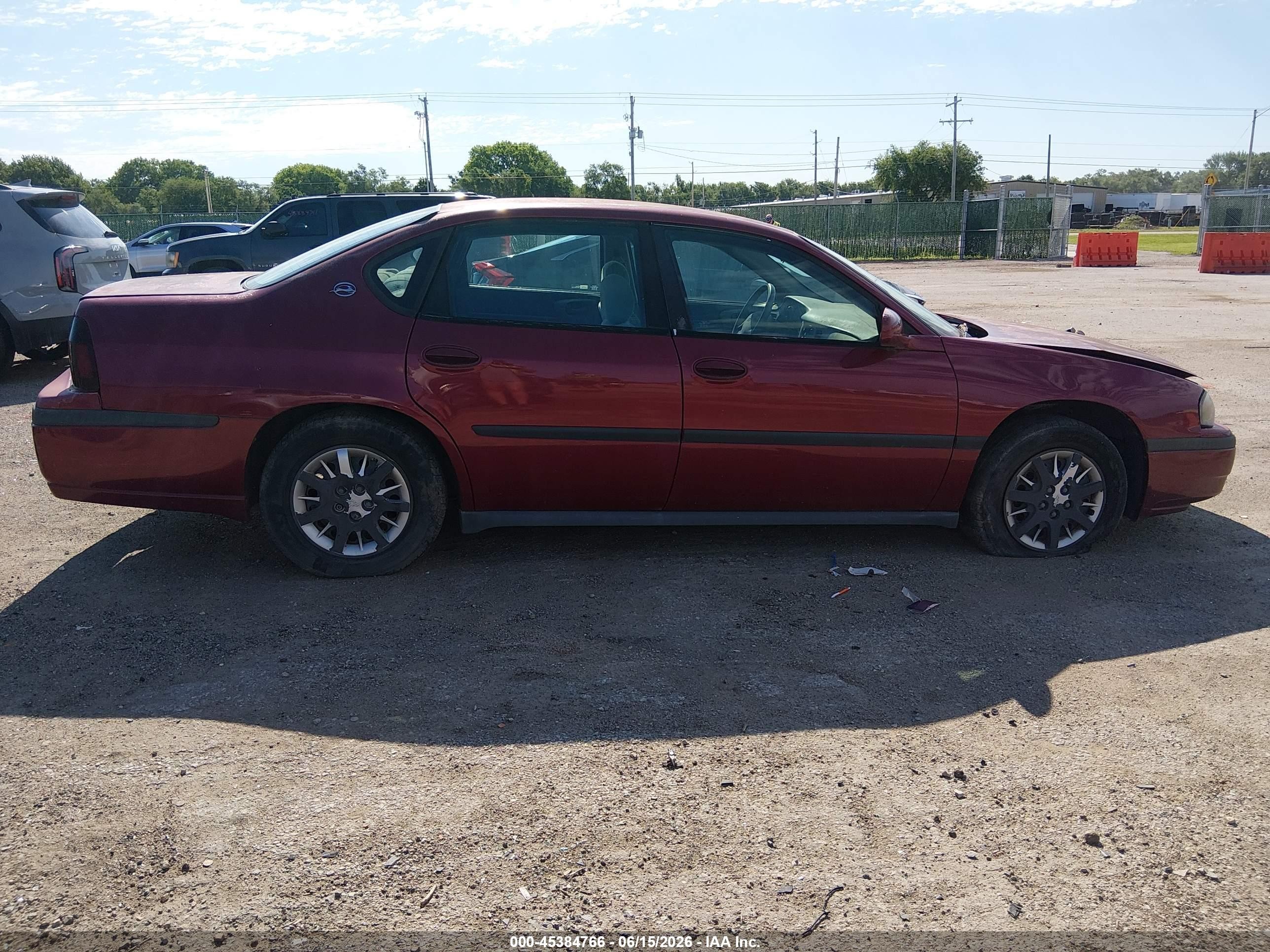 2005 Chevrolet Impala   Red vin: 2G1WF52E459257764