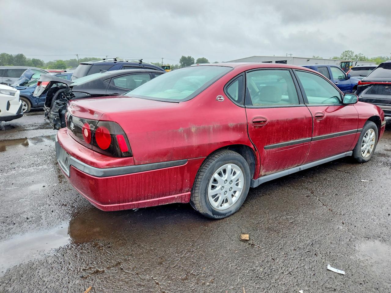 2005 Chevrolet Impala Burgundy vin: 2G1WF52E459315792