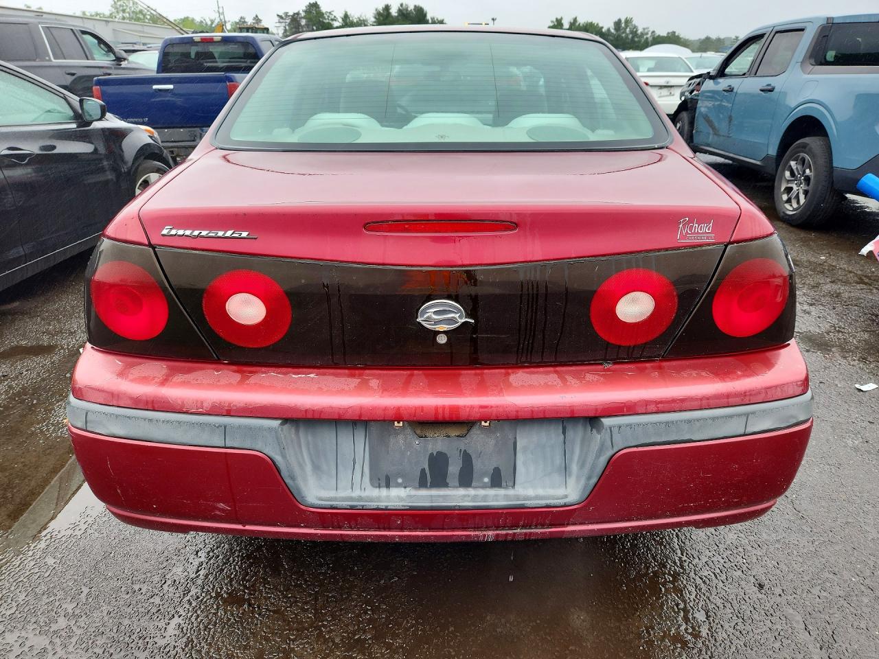 2005 Chevrolet Impala Burgundy vin: 2G1WF52E459315792