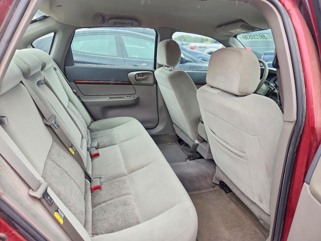2005 Chevrolet Impala Burgundy vin: 2G1WF52E459315792