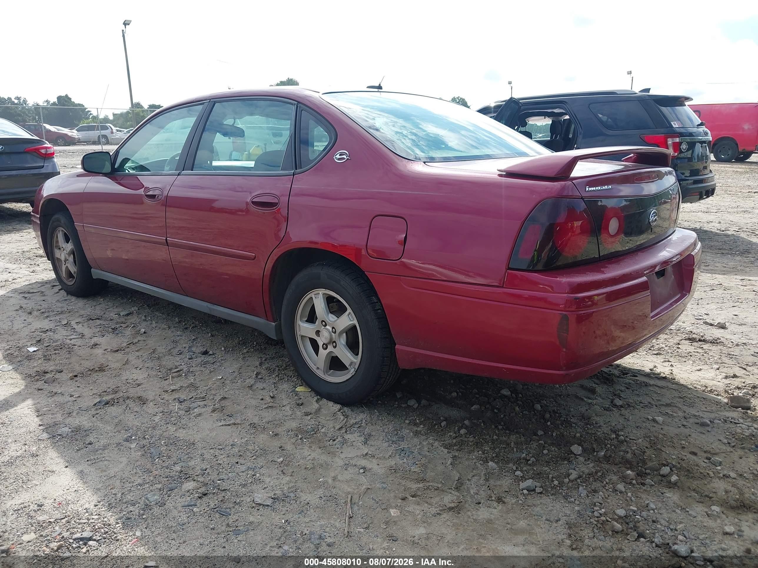 2005 Chevrolet Impala   Maroon vin: 2G1WF52E459327926