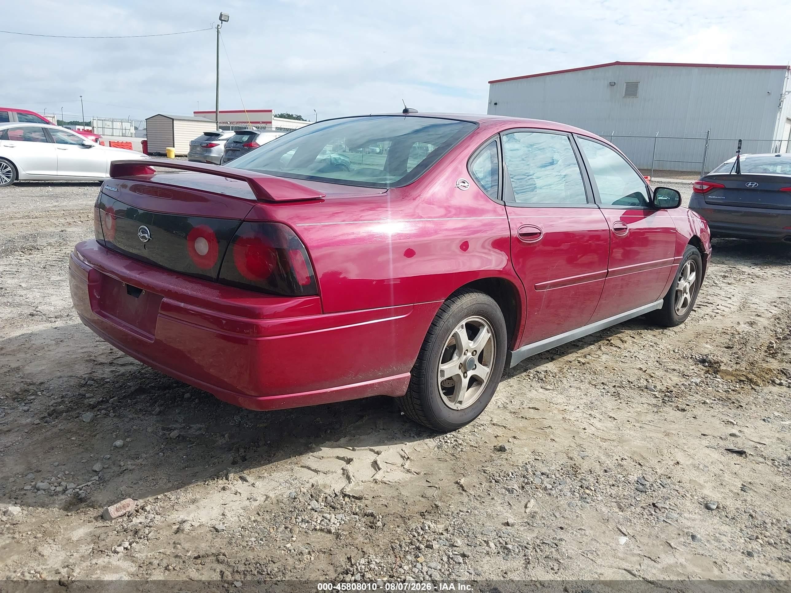 2005 Chevrolet Impala   Maroon vin: 2G1WF52E459327926