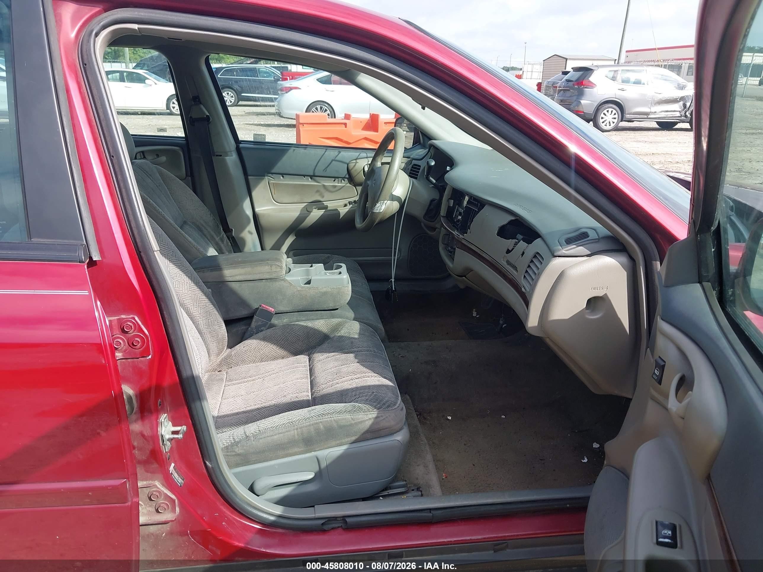2005 Chevrolet Impala   Maroon vin: 2G1WF52E459327926
