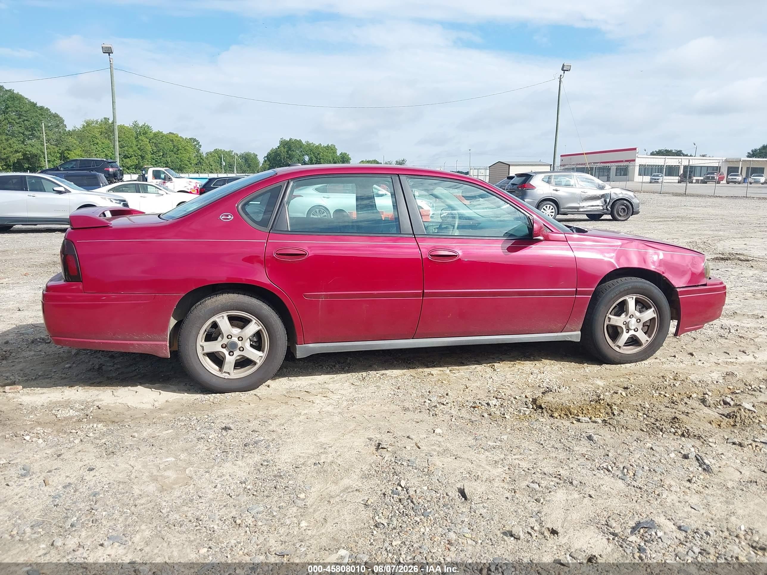 2005 Chevrolet Impala   Maroon vin: 2G1WF52E459327926