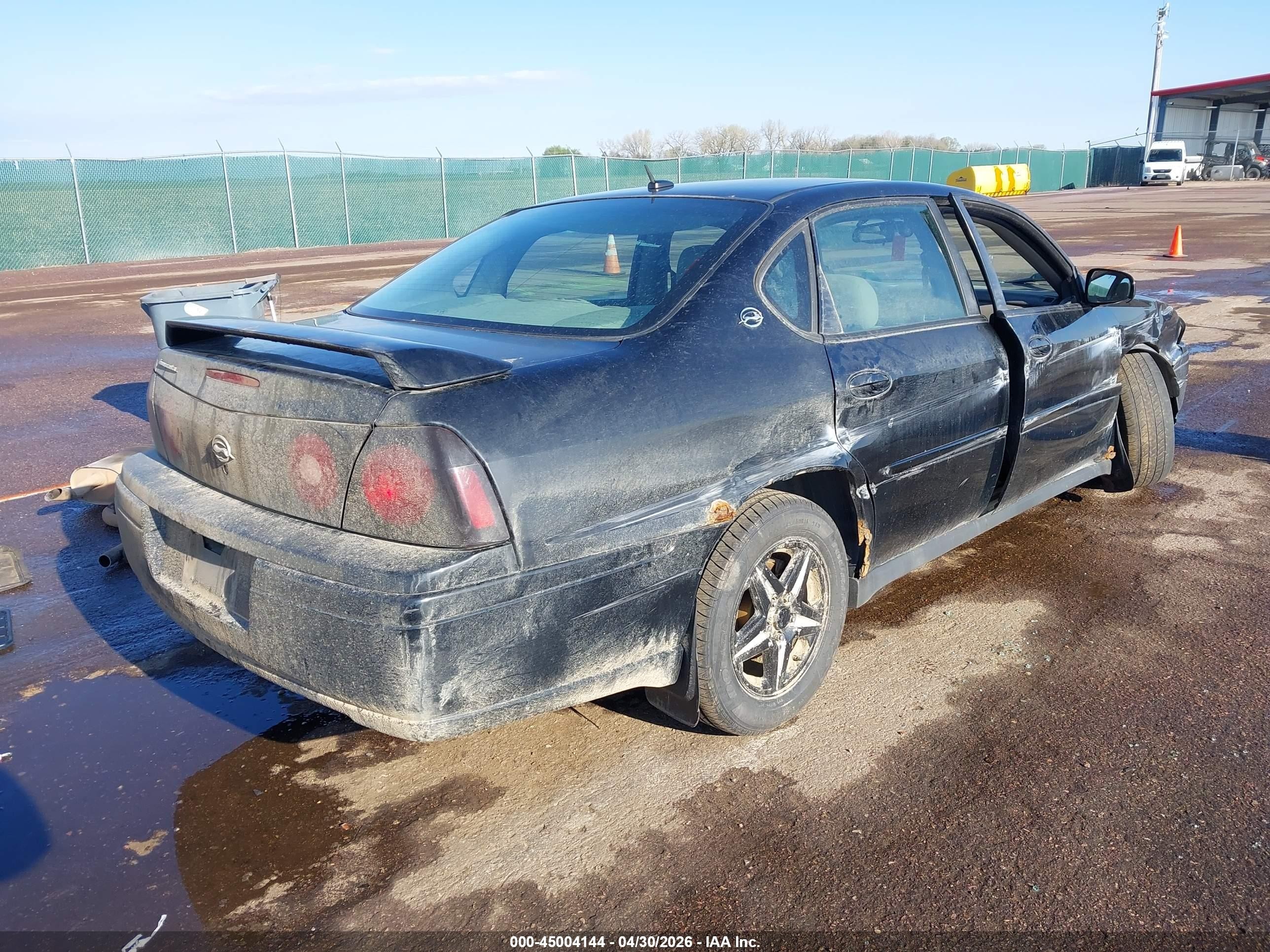 2005 Chevrolet Impala Black vin: 2G1WF52E459393246