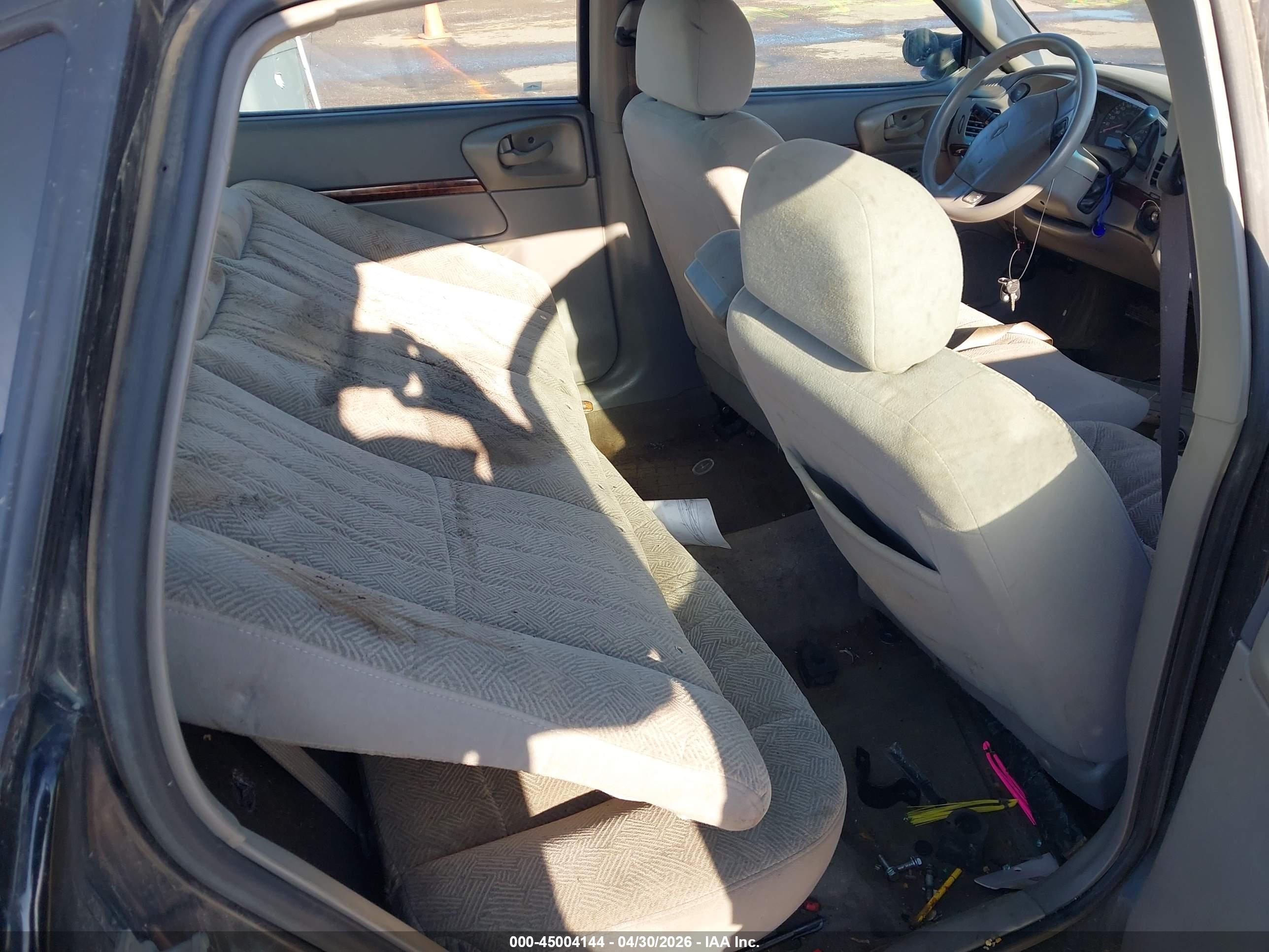2005 Chevrolet Impala Black vin: 2G1WF52E459393246