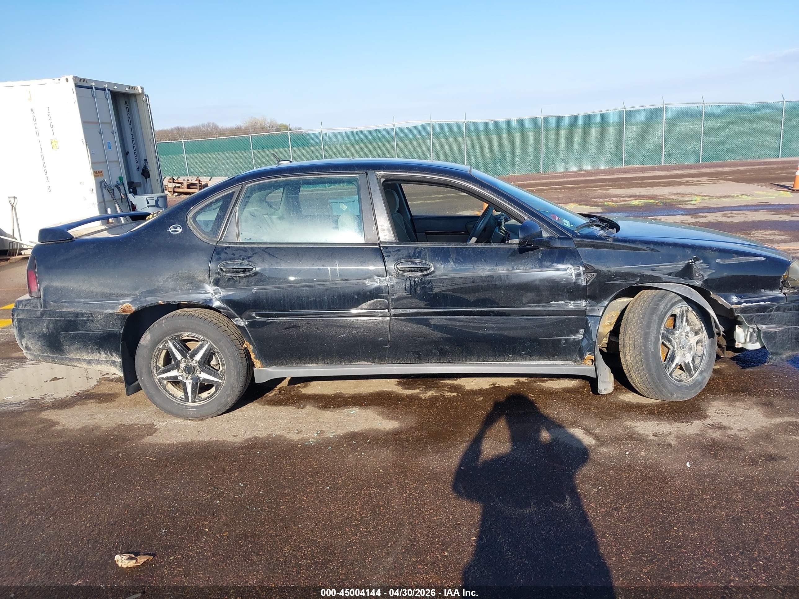 2005 Chevrolet Impala Black vin: 2G1WF52E459393246