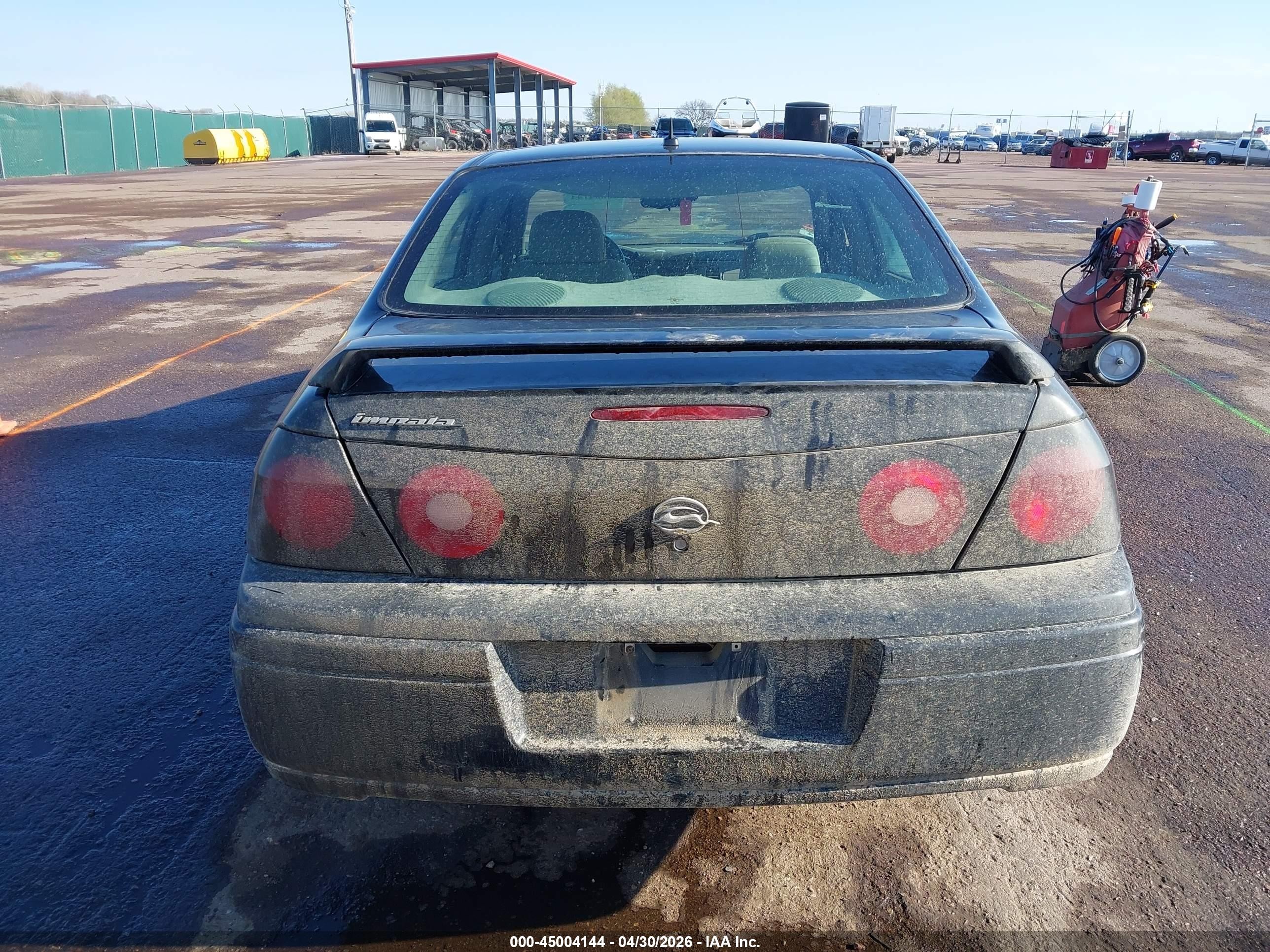 2005 Chevrolet Impala Black vin: 2G1WF52E459393246