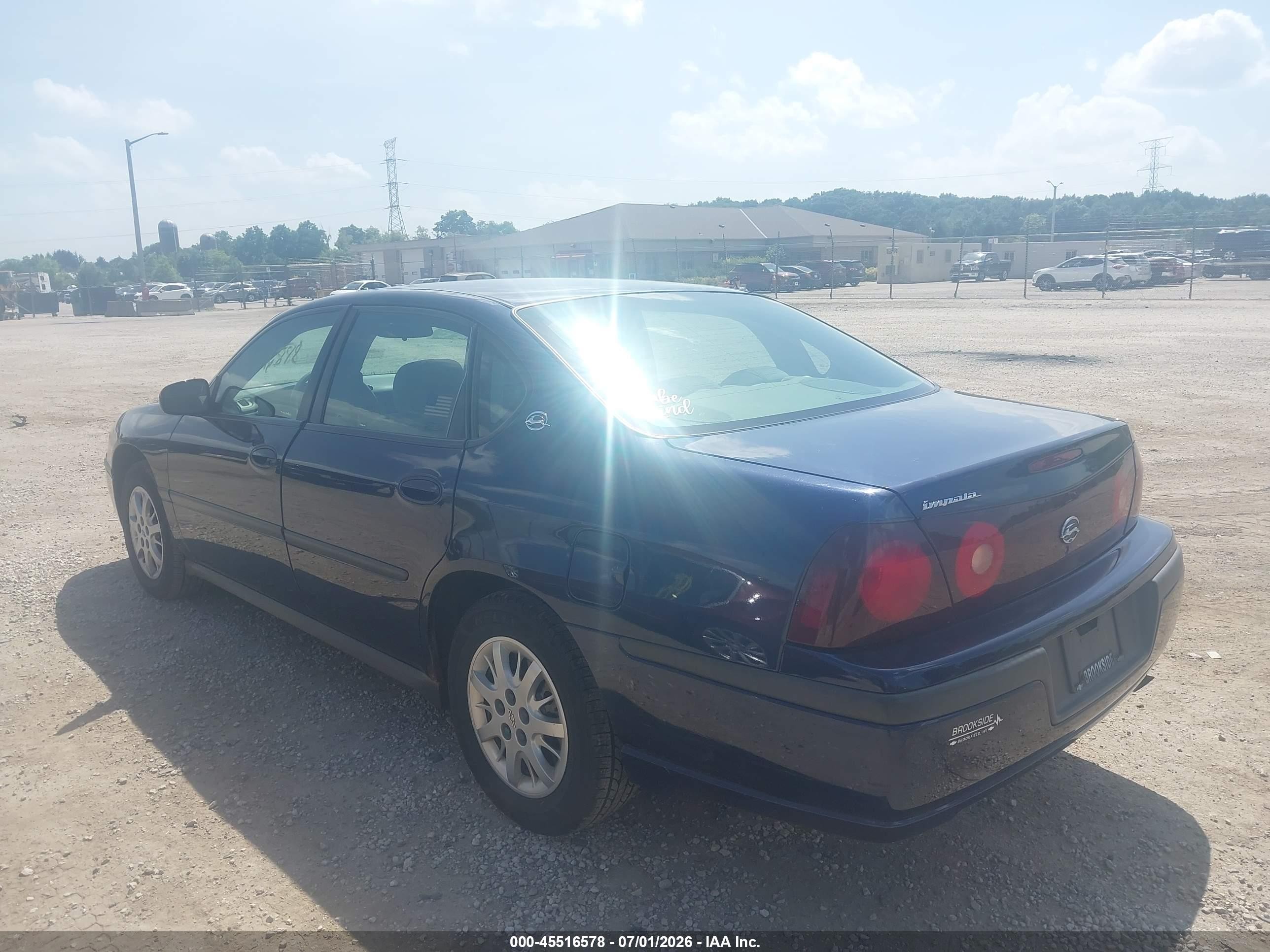 2001 Chevrolet Impala   Dark Blue vin: 2G1WF52E519312717