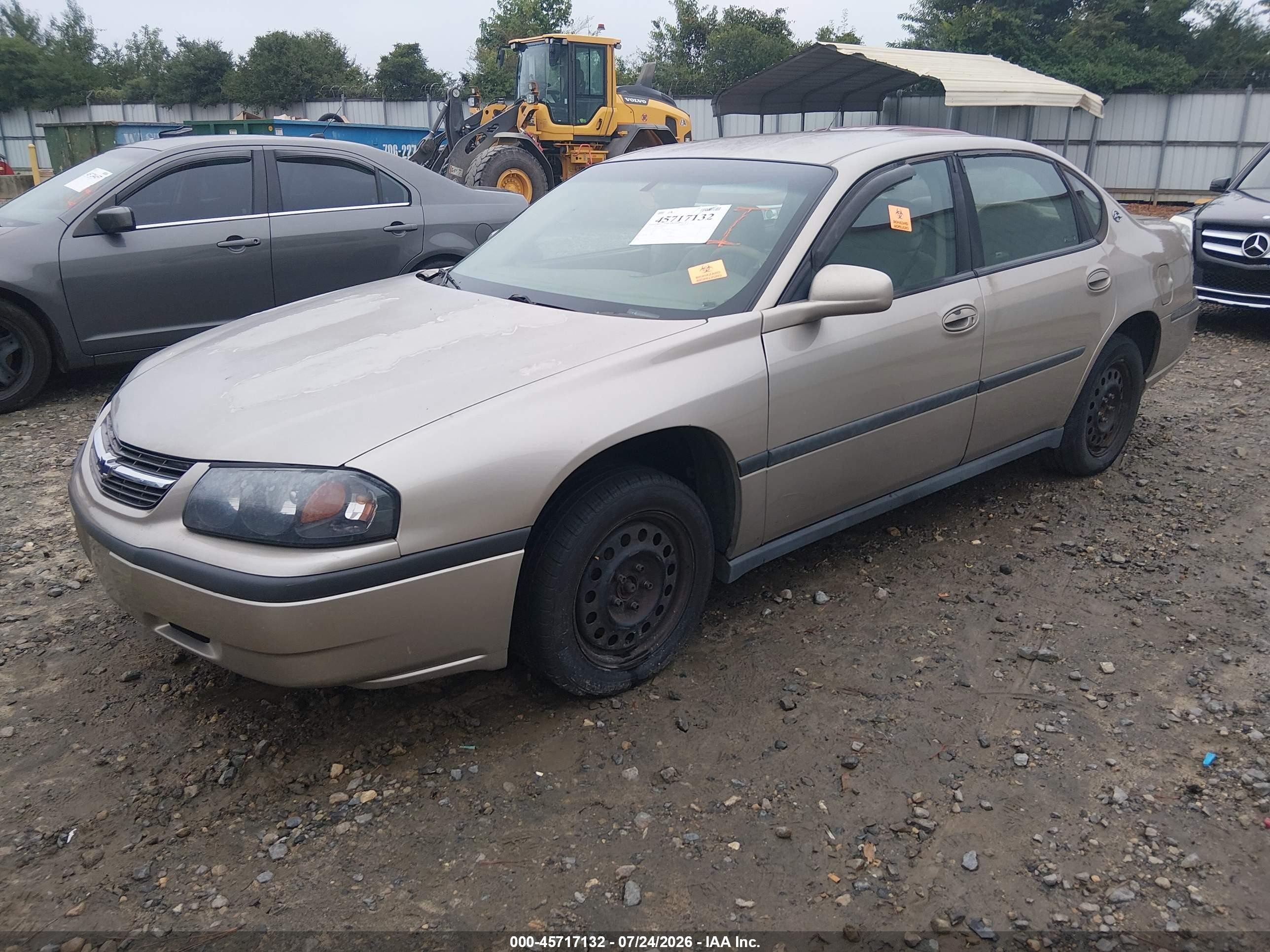 2002 Chevrolet Impala   Gold vin: 2G1WF52E529359716