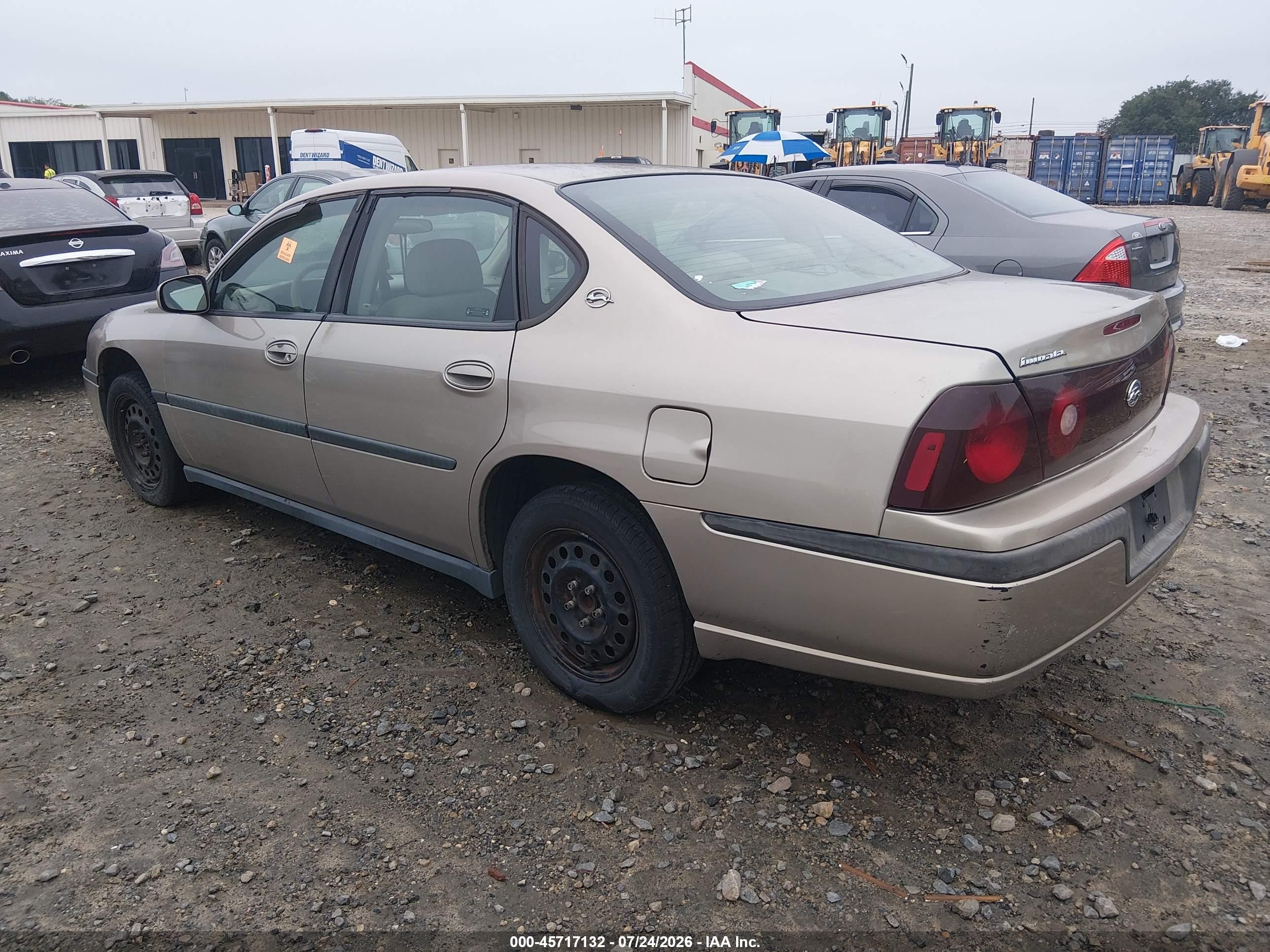 2002 Chevrolet Impala   Gold vin: 2G1WF52E529359716
