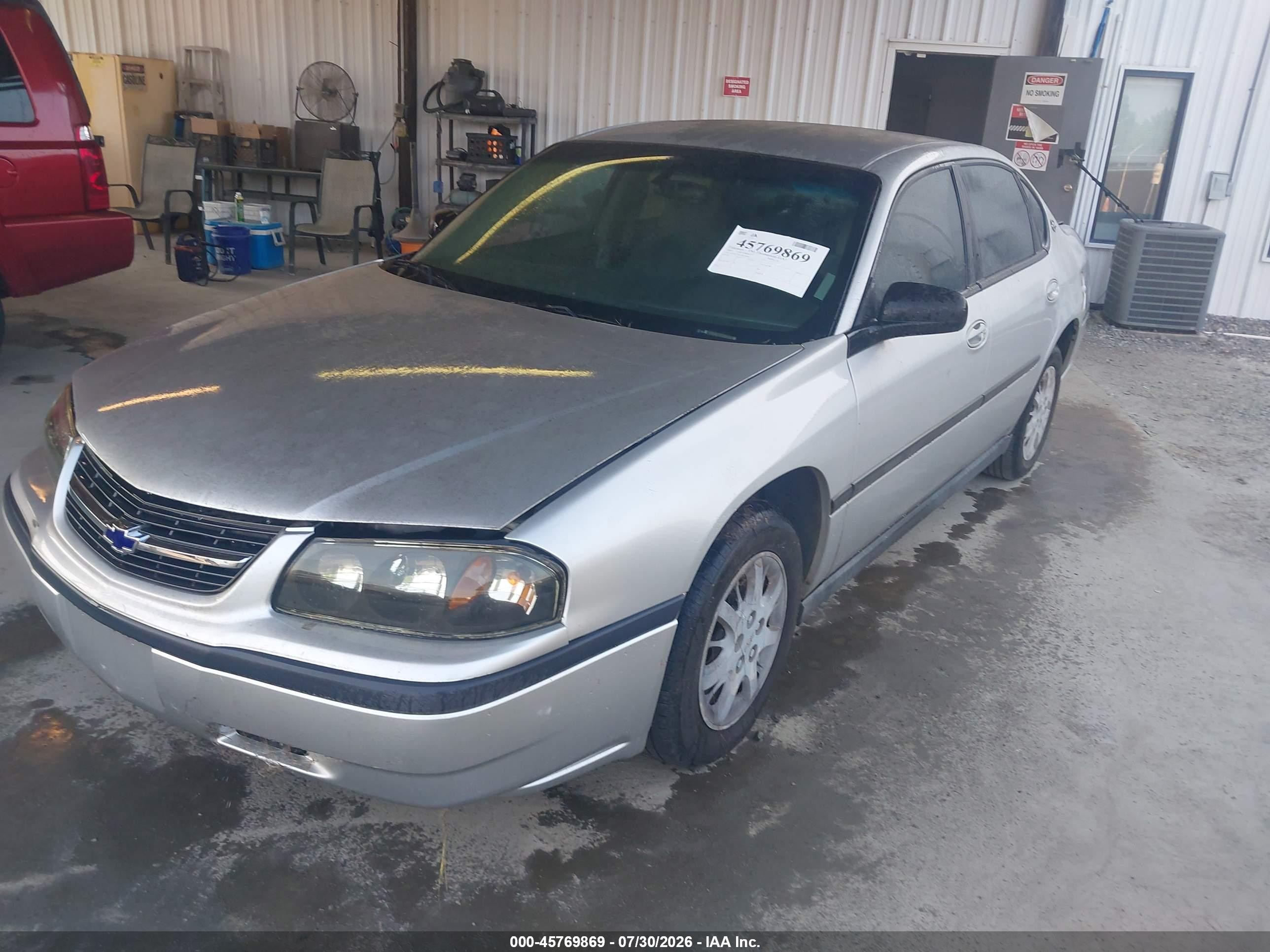 2003 Chevrolet Impala   Серебряный vin: 2G1WF52E539104596