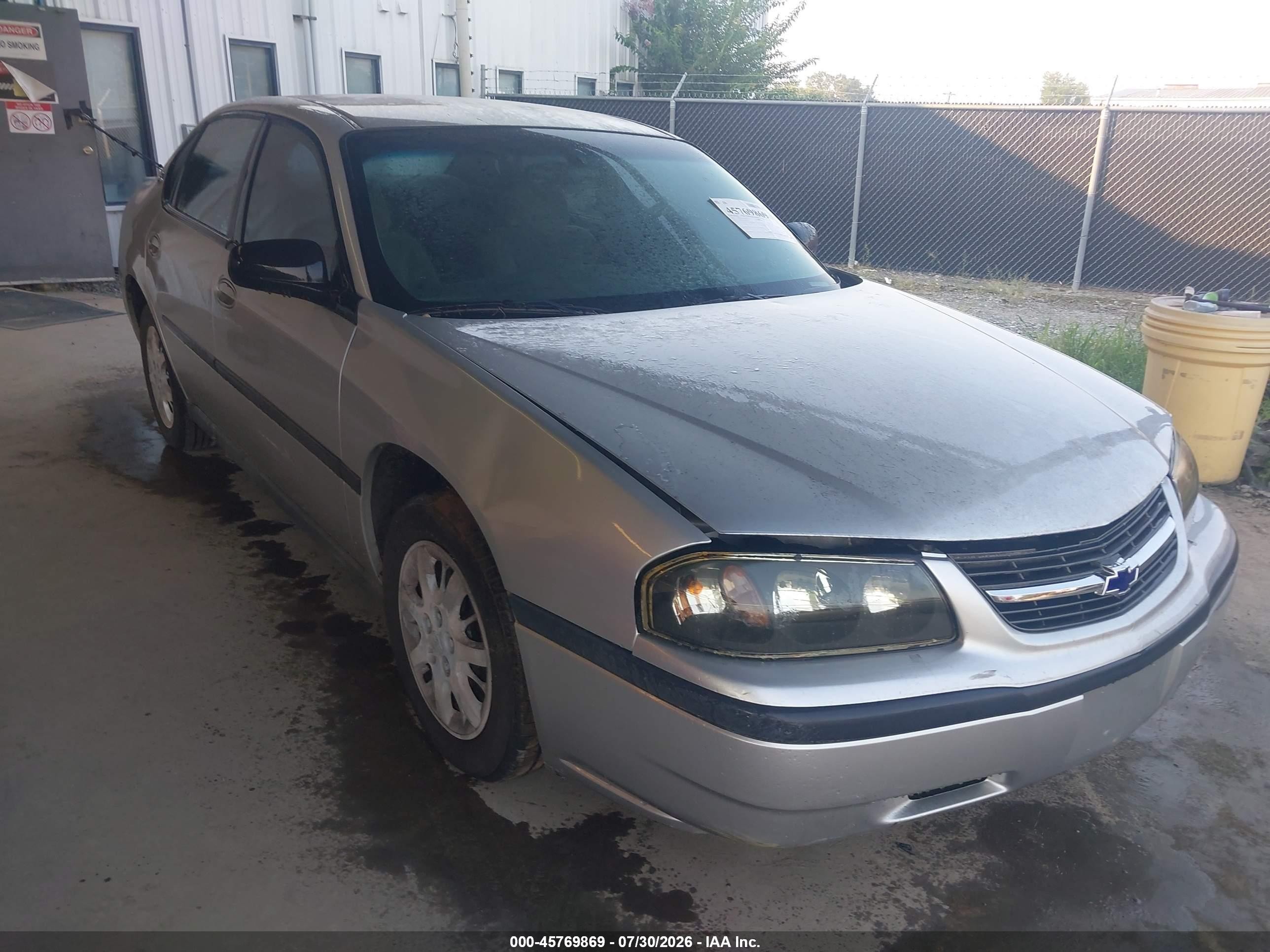2003 Chevrolet Impala   Silver vin: 2G1WF52E539104596