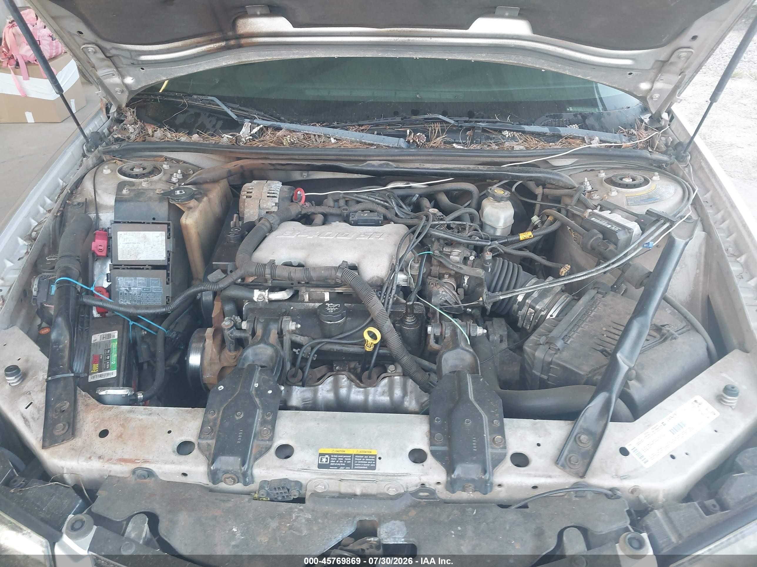 2003 Chevrolet Impala   Серебряный vin: 2G1WF52E539104596