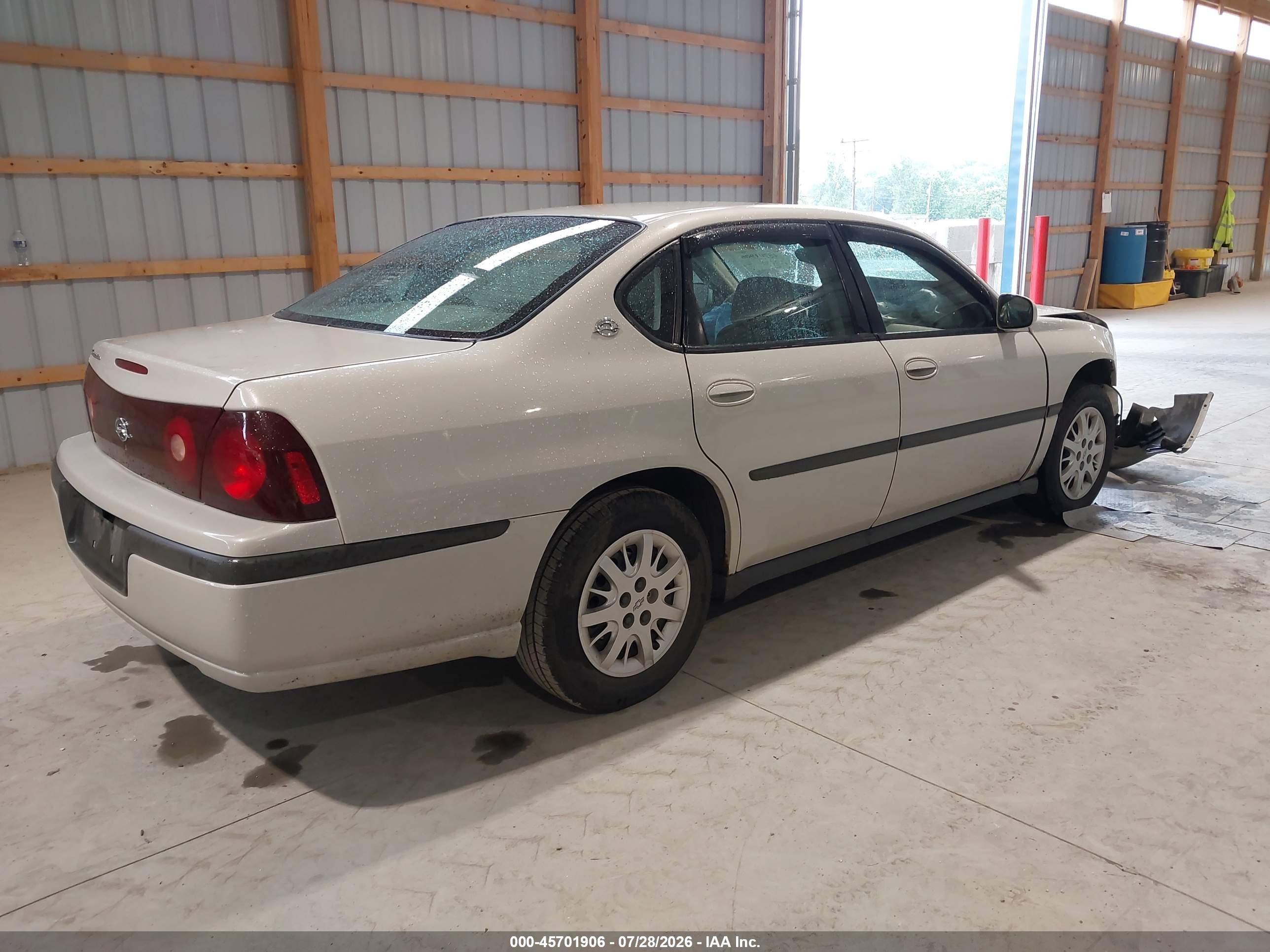 2003 Chevrolet Impala   Tan vin: 2G1WF52E539154320