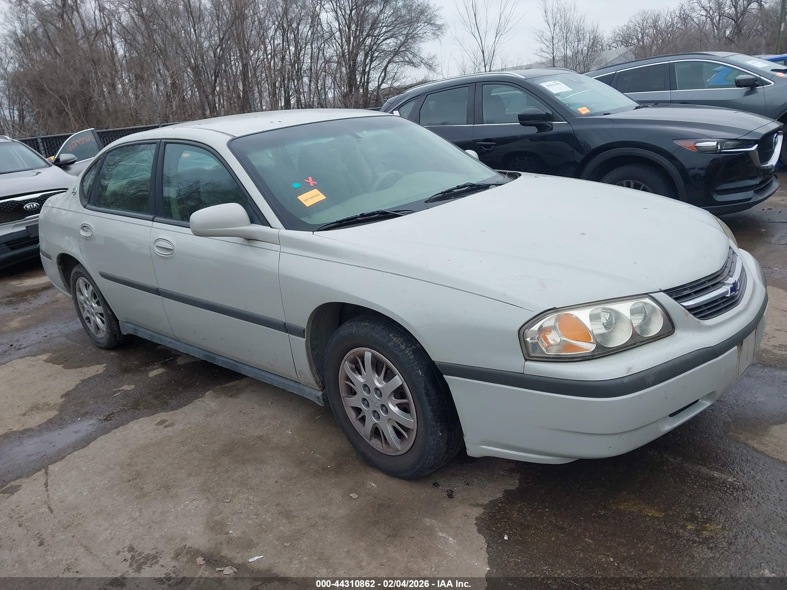 2003 Chevrolet Impala   Silver vin: 2G1WF52E539236211