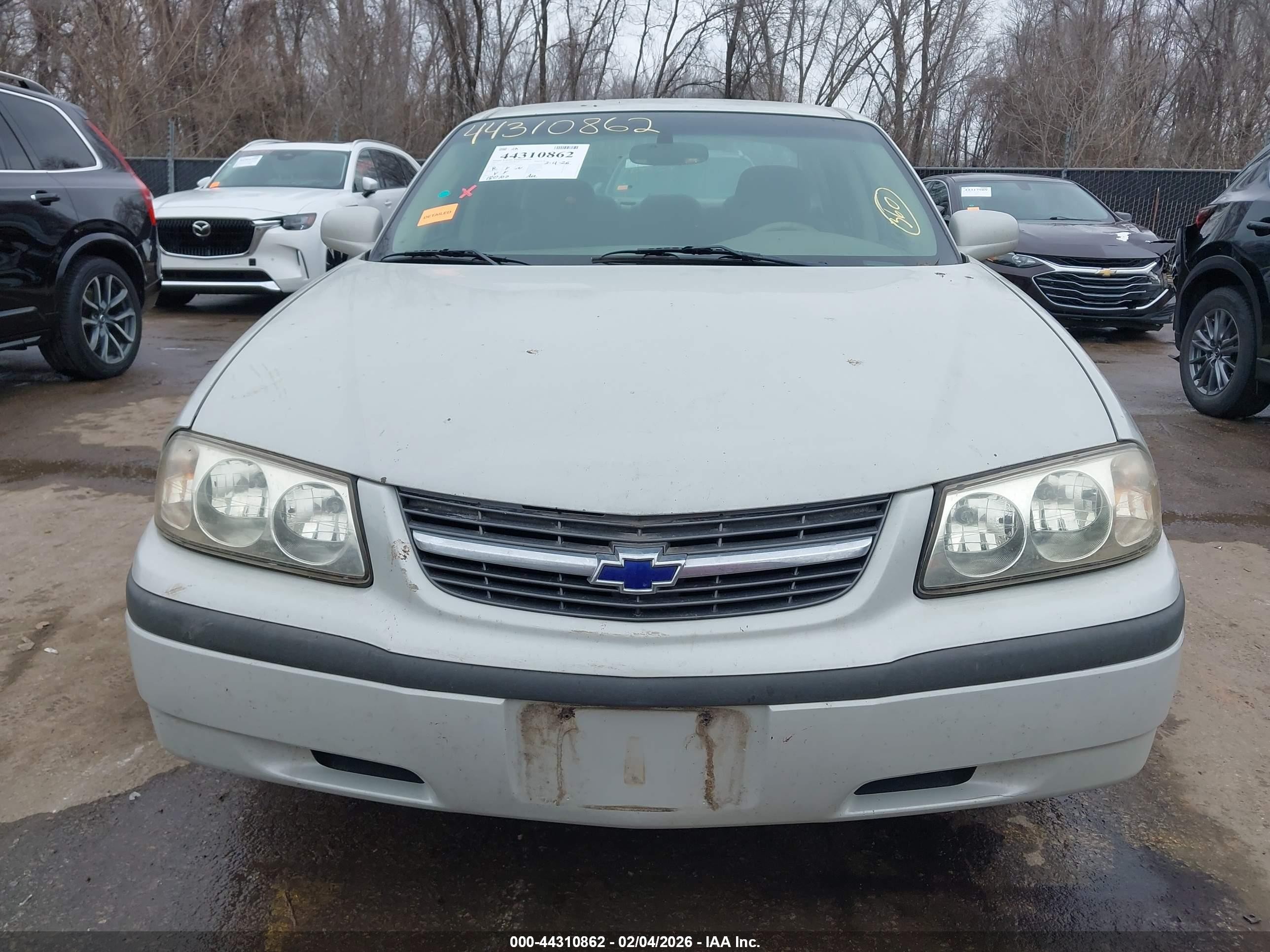 2003 Chevrolet Impala   Silver vin: 2G1WF52E539236211
