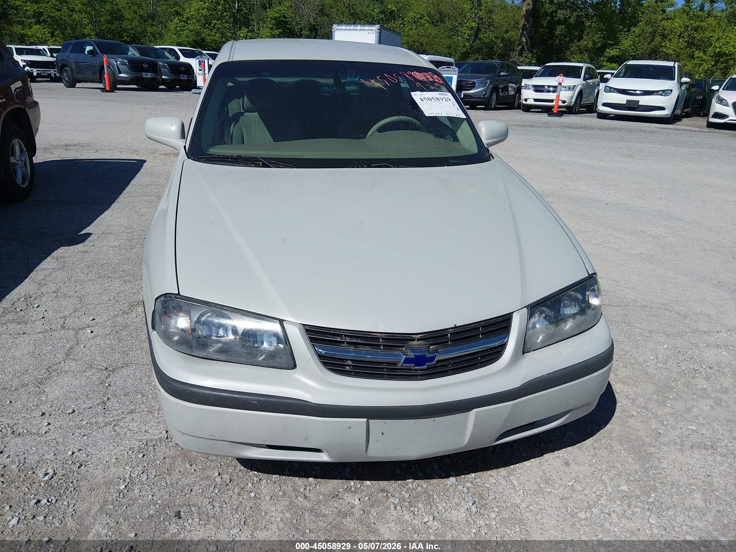 2003 Chevrolet Impala   Cream vin: 2G1WF52E539266647