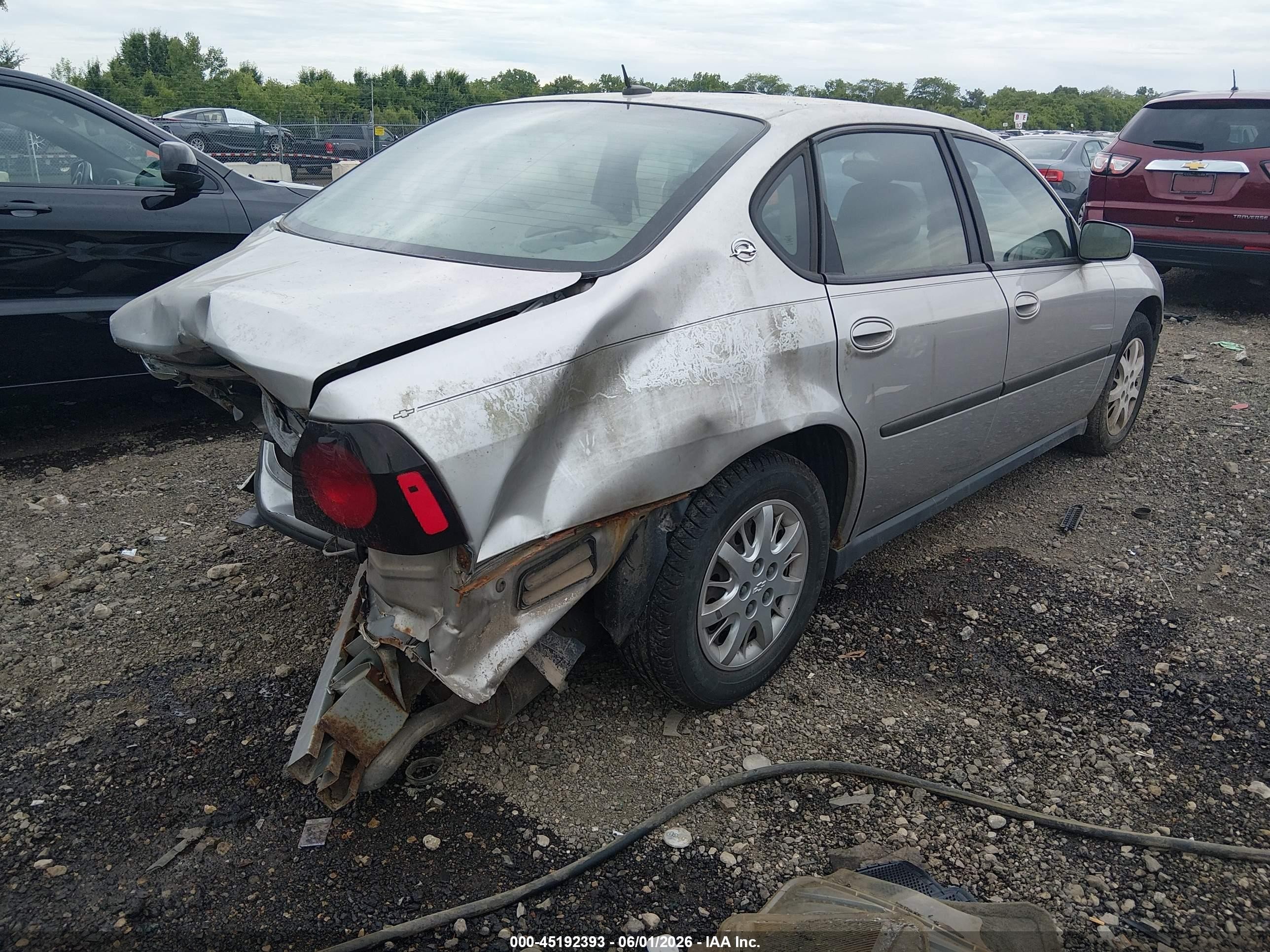 2005 Chevrolet Impala   Silver vin: 2G1WF52E559310097