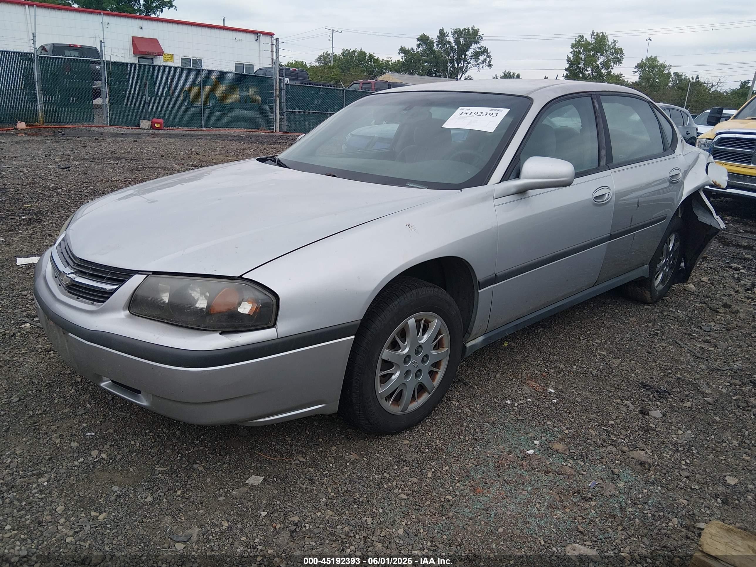 2005 Chevrolet Impala   Silver vin: 2G1WF52E559310097