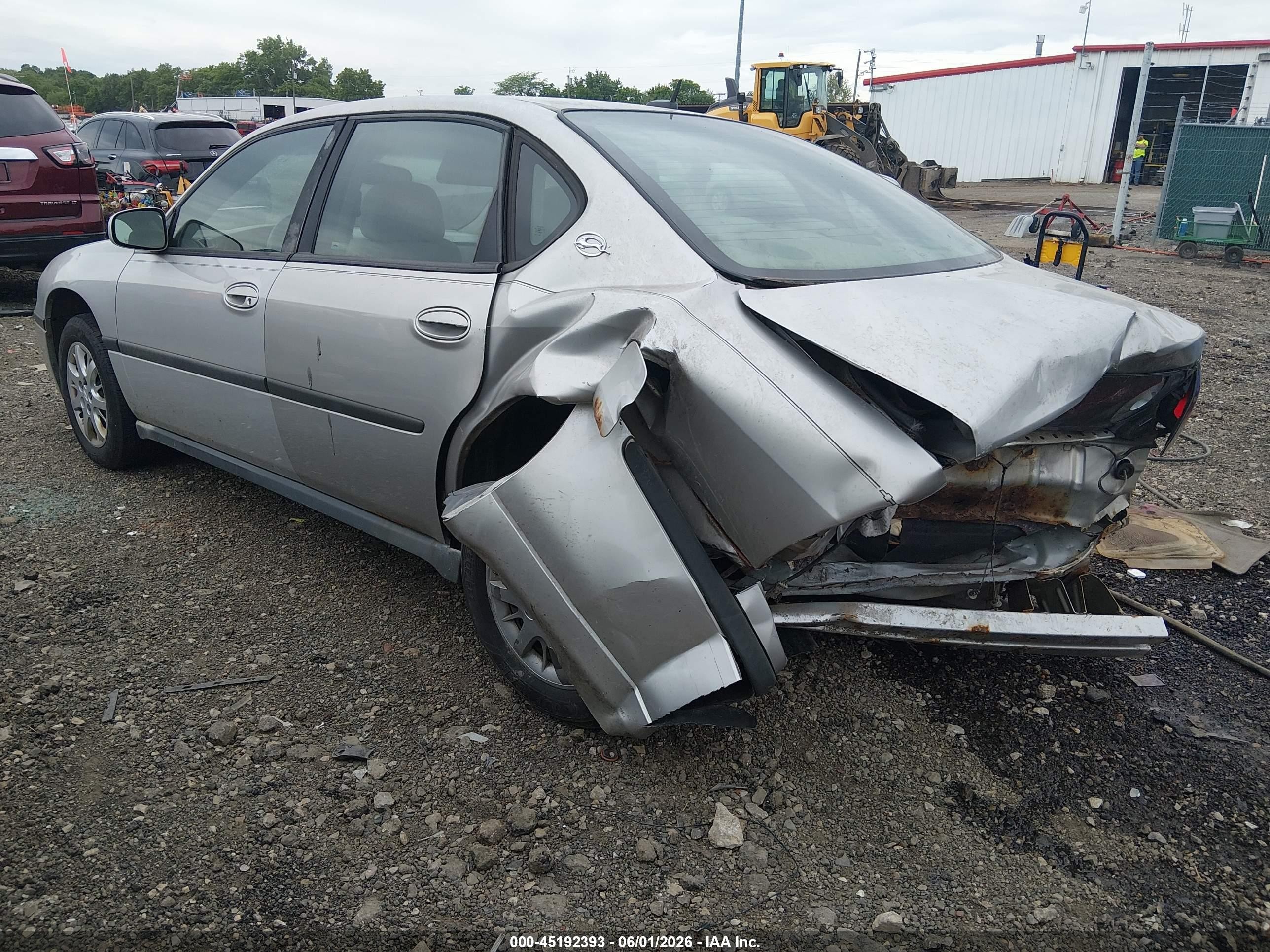 2005 Chevrolet Impala   Silver vin: 2G1WF52E559310097